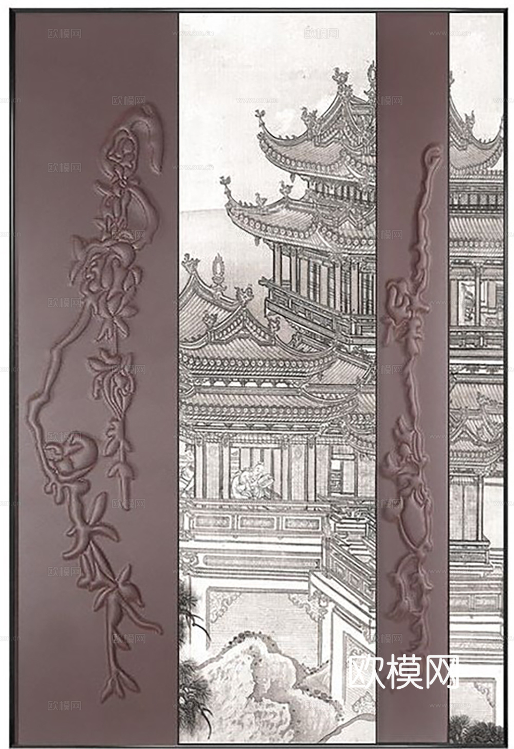 中古复古挂画  抽象画 艺术画