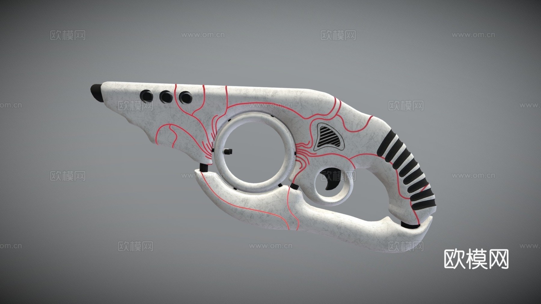 碰撞枪3d模型