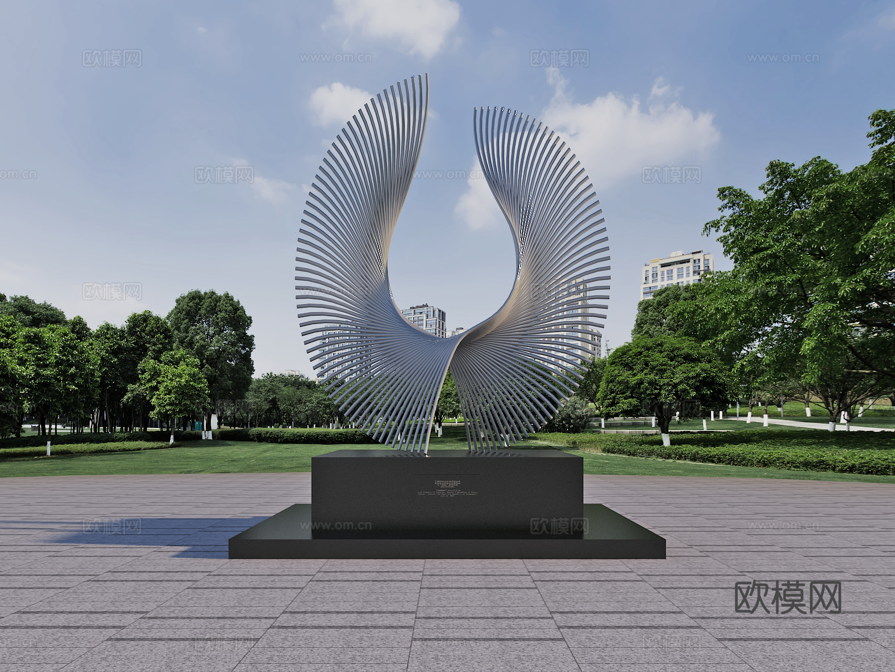 广场装置 雕塑 景观 艺术小品3d模型