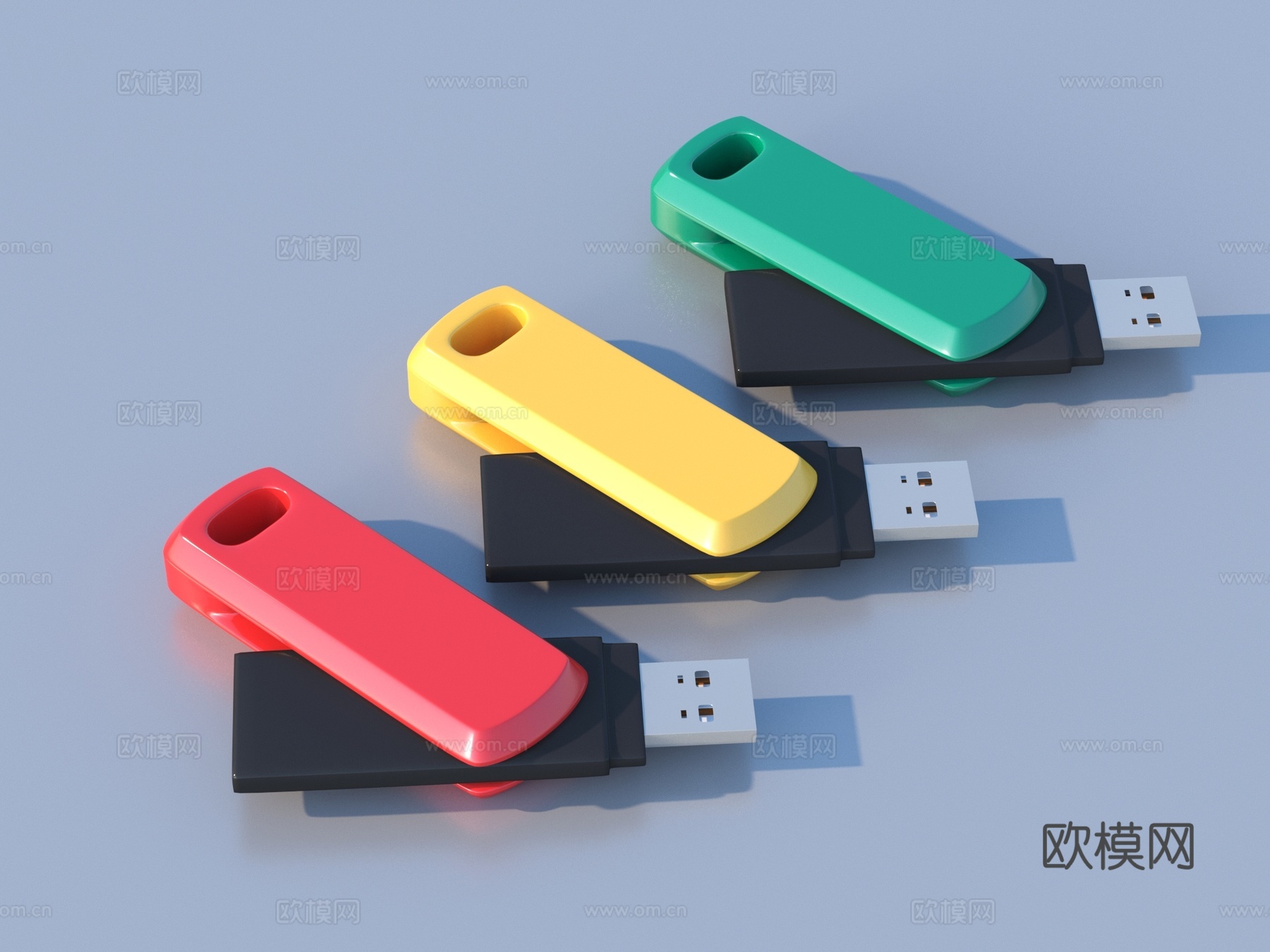 U盘 存储盘 硬盘 电子设备 外置硬盘 移动硬盘3d模型