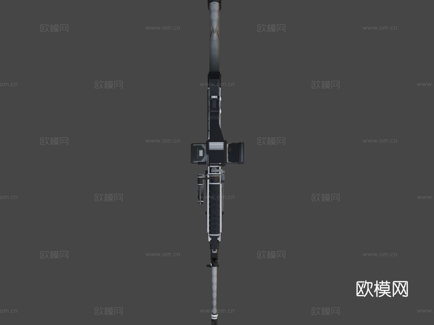M249-黑领带3d模型