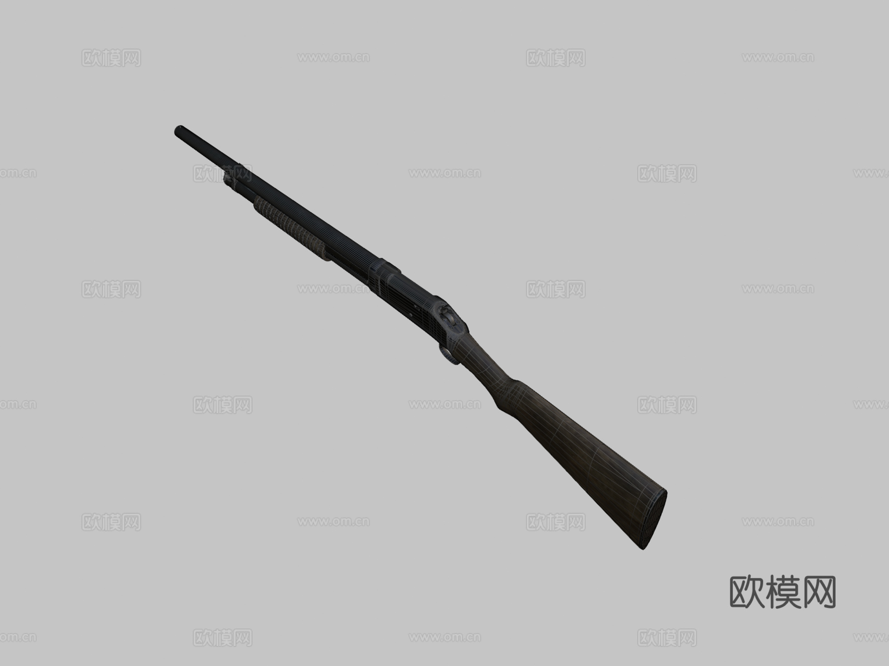 防暴霰弹枪3d模型