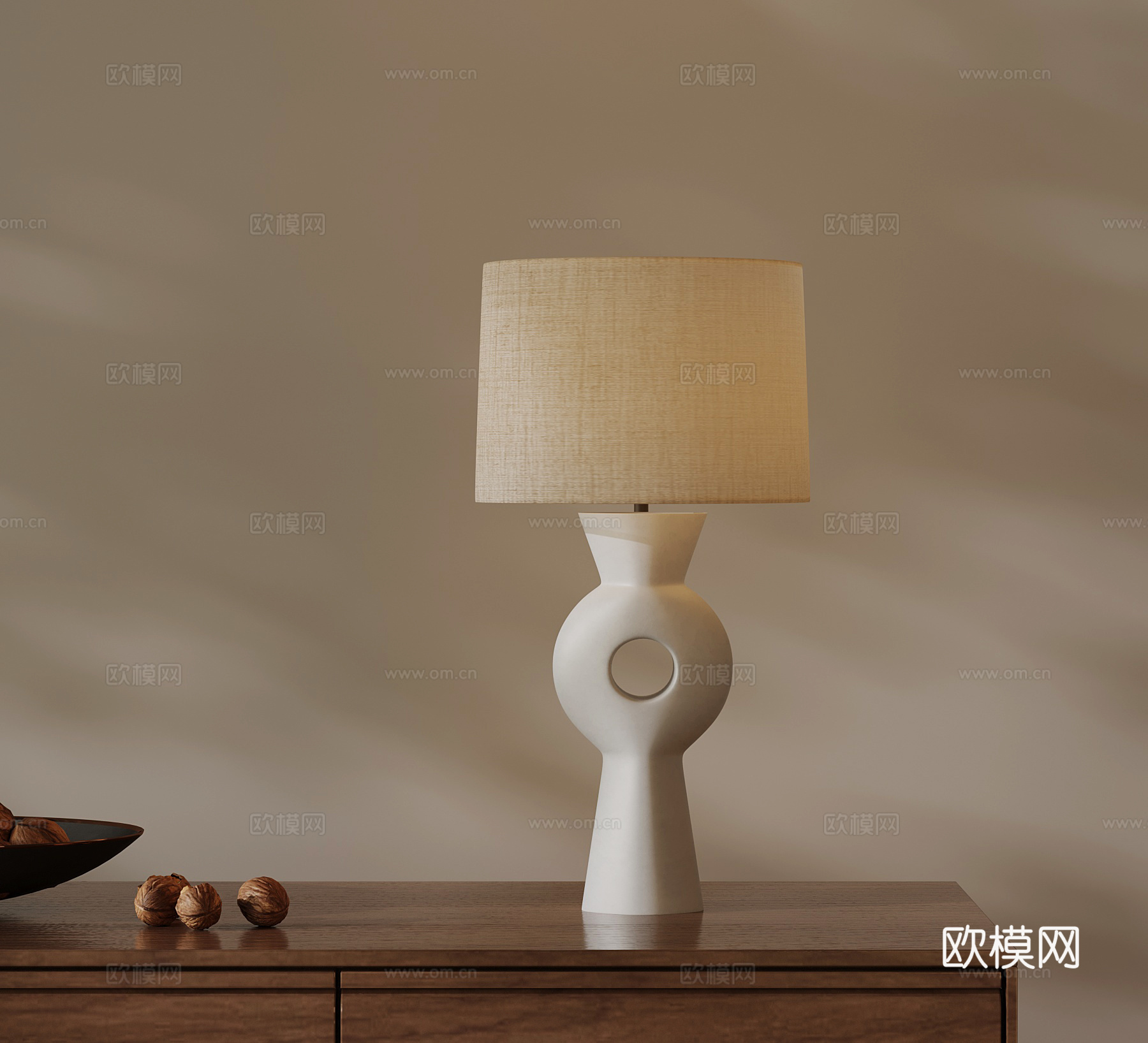 诧寂风台灯 中古风台灯su模型