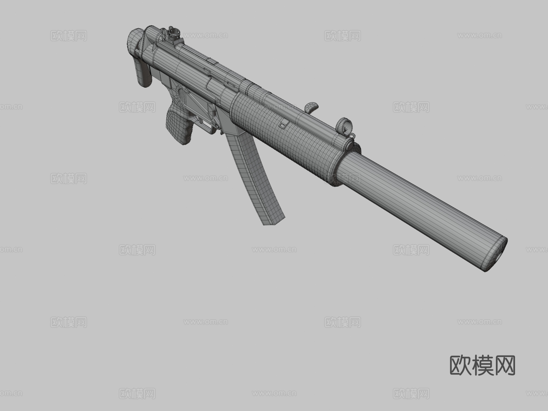 MP5-SD-蓝铜矿3d模型