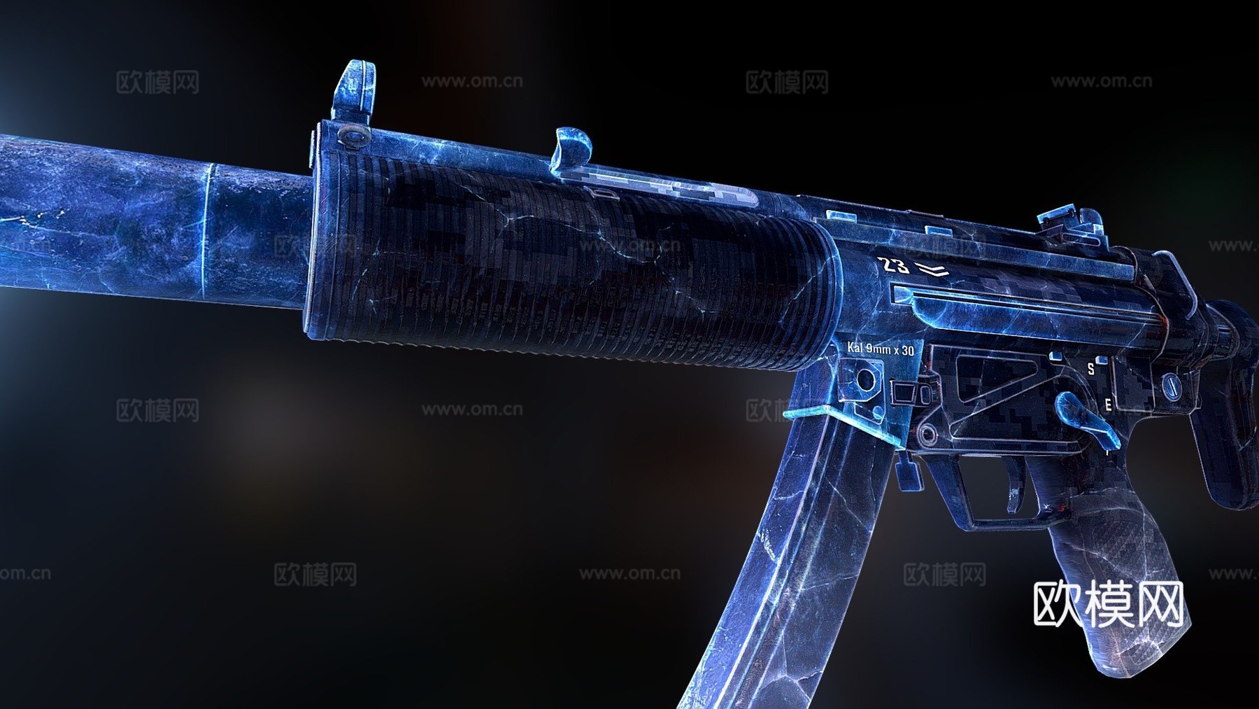 MP5SD-冻伤3d模型
