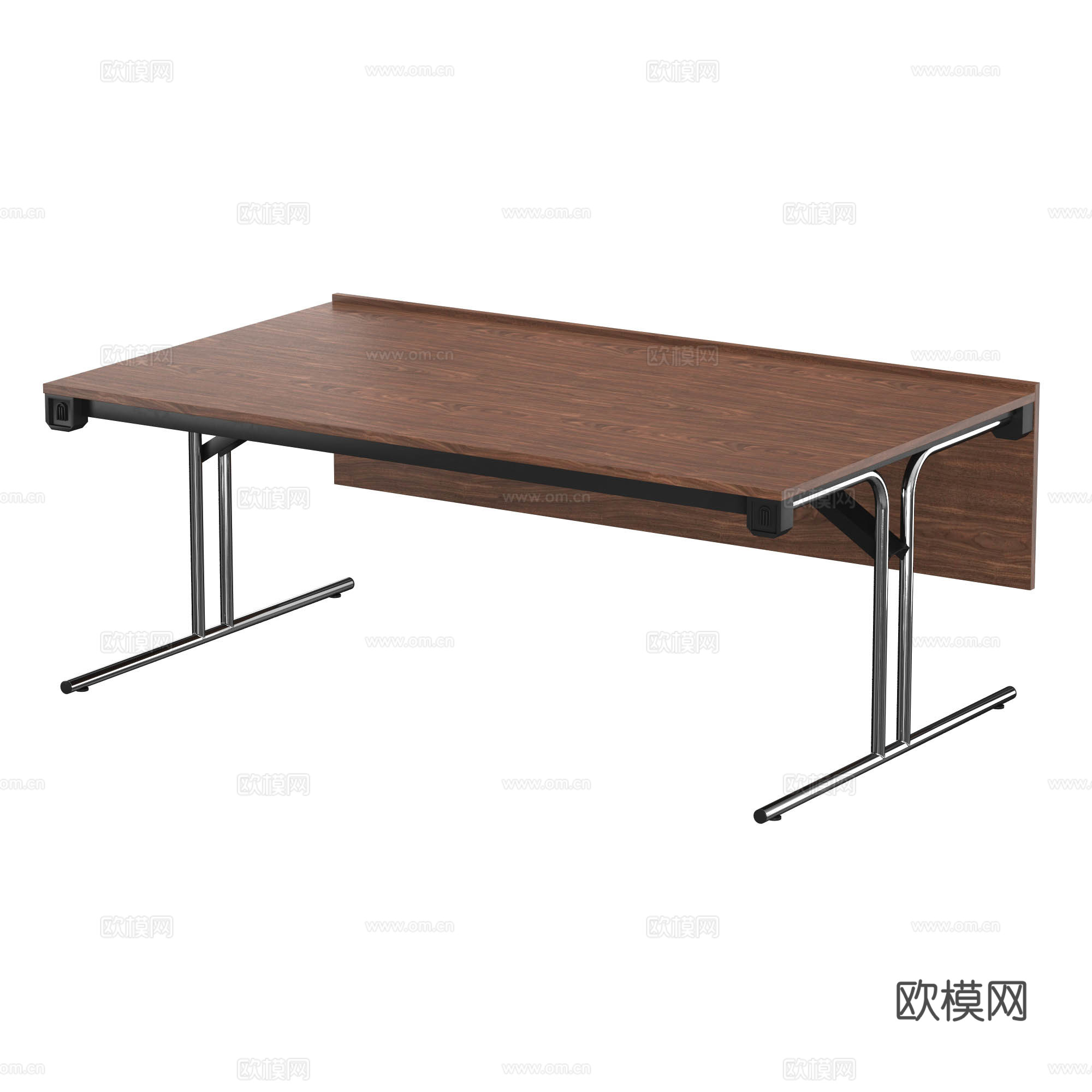 现代意式办公桌 学习桌 书桌 写字桌3d模型