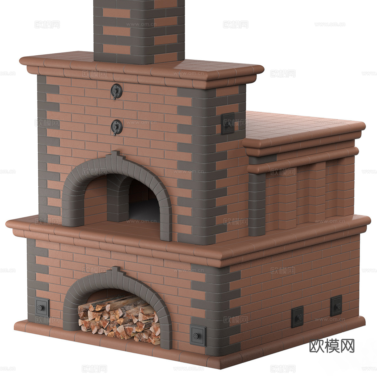 火炉3d模型
