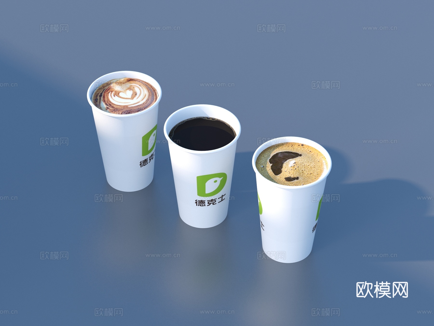 纸杯 咖啡 可乐 奶茶 饮料3d模型