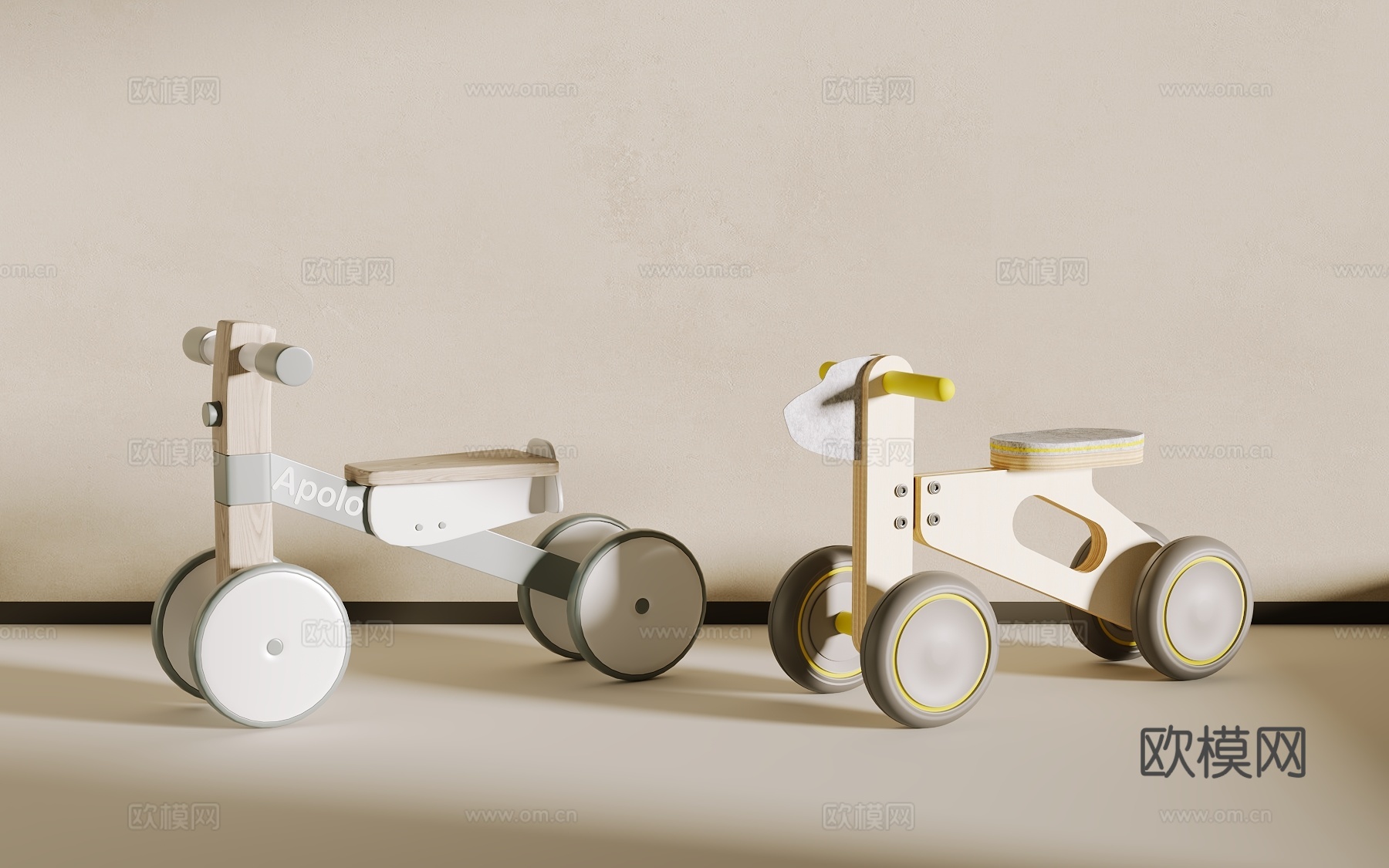儿童玩具车3d模型