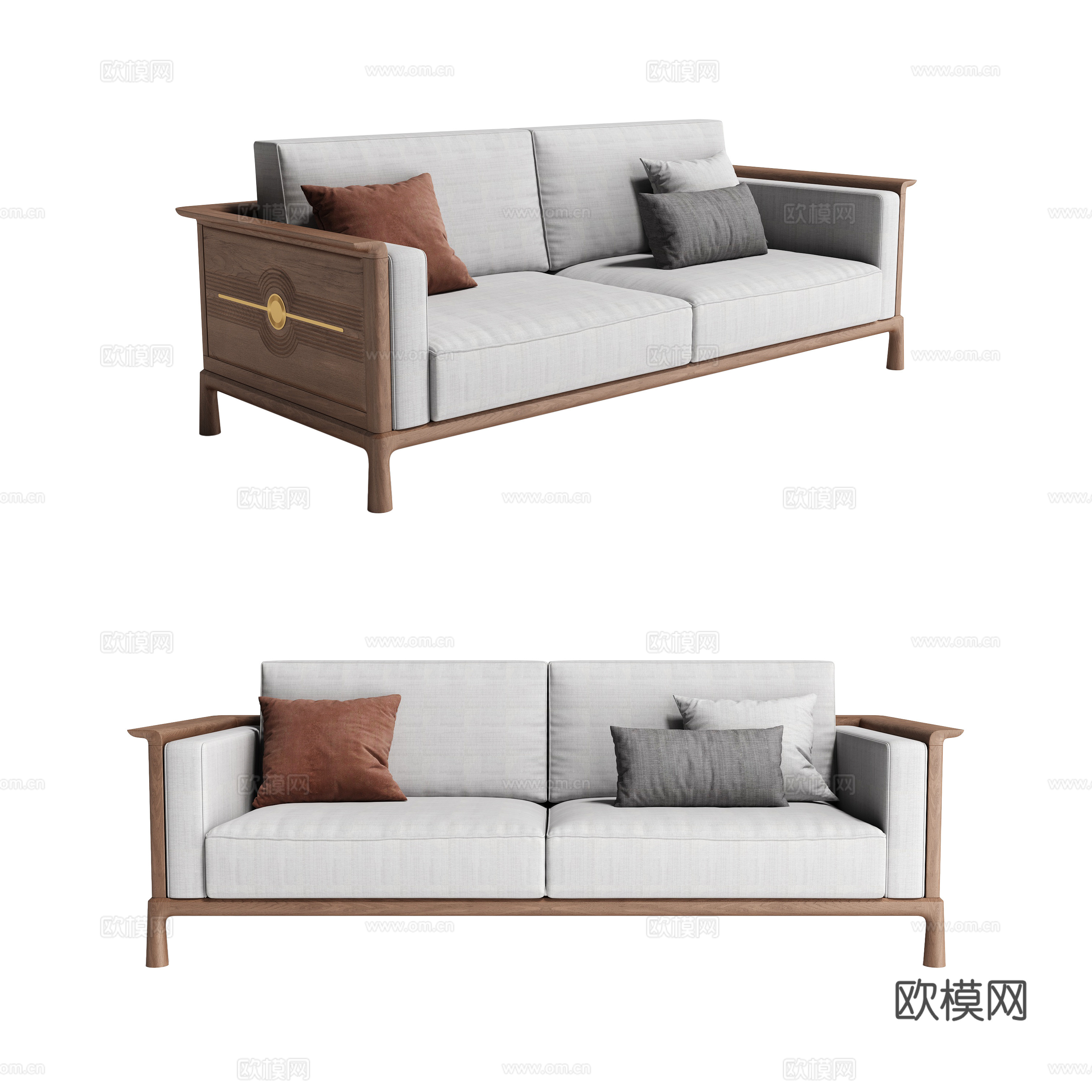 新中式沙发3d模型