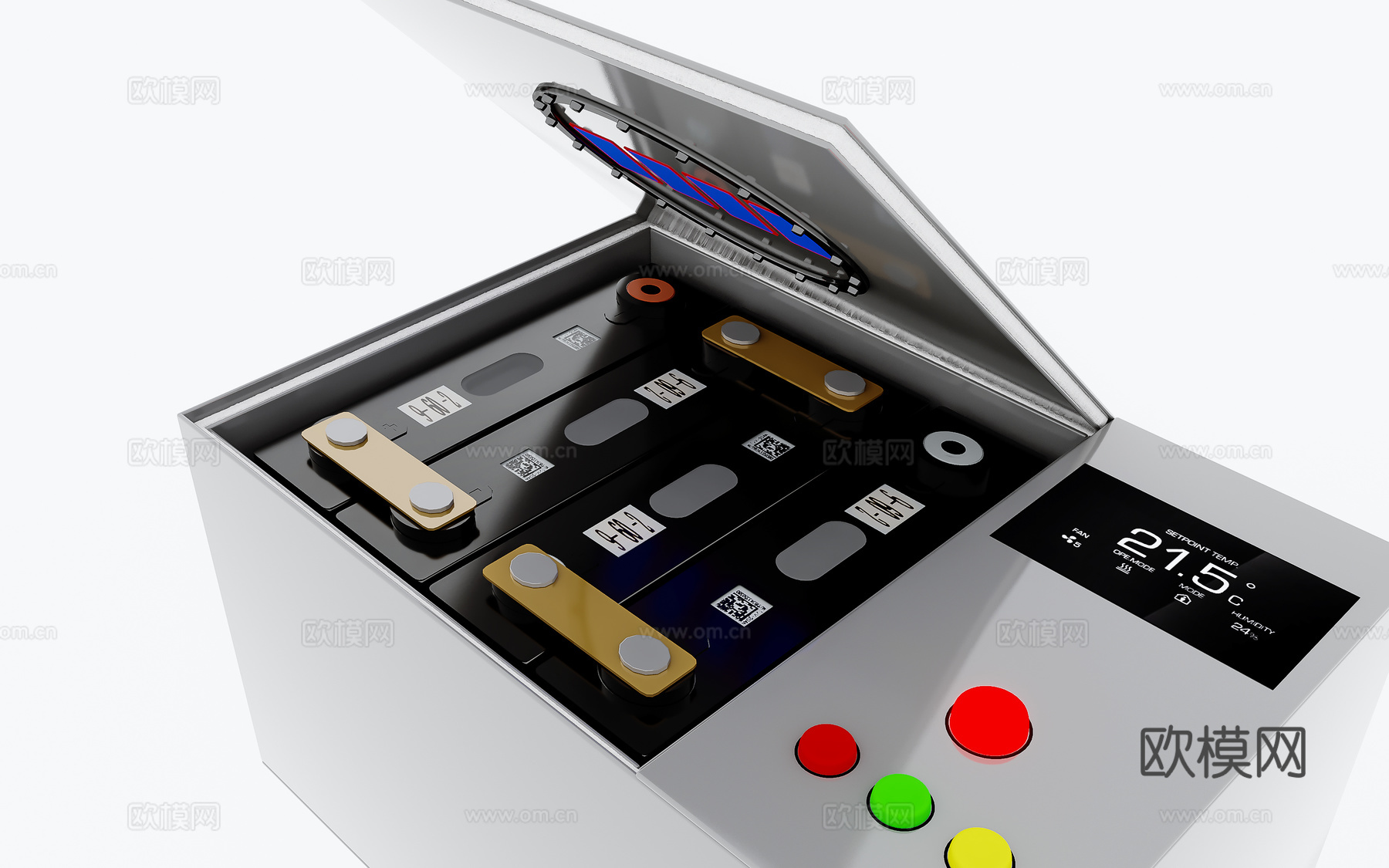新能源电池 电瓶 汽车电池 储蓄电池3d模型
