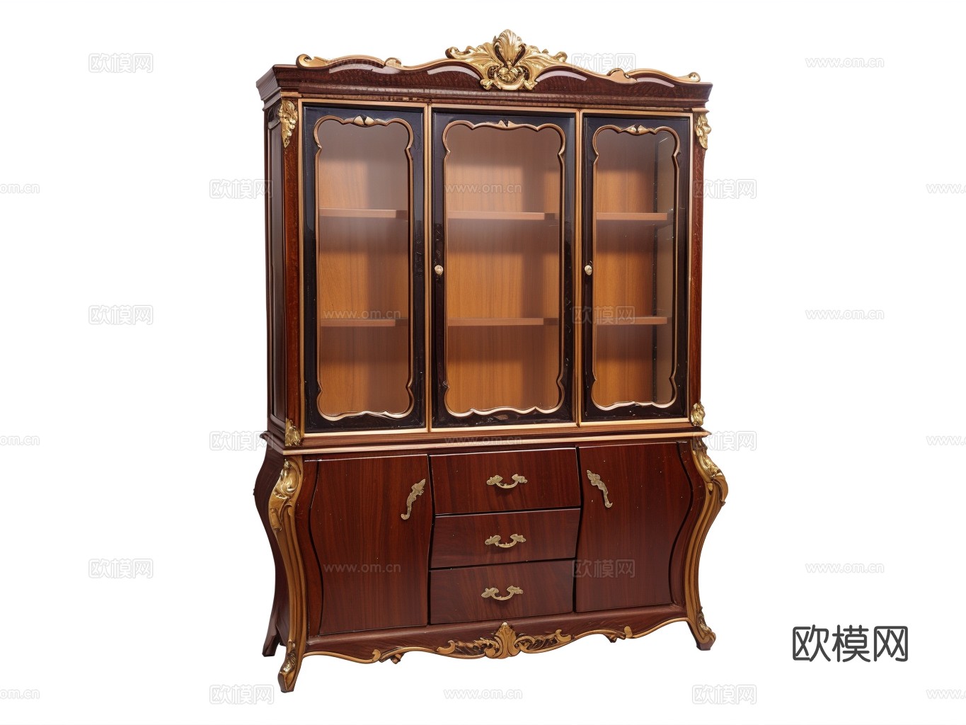 书柜su模型下载（渲染图1）