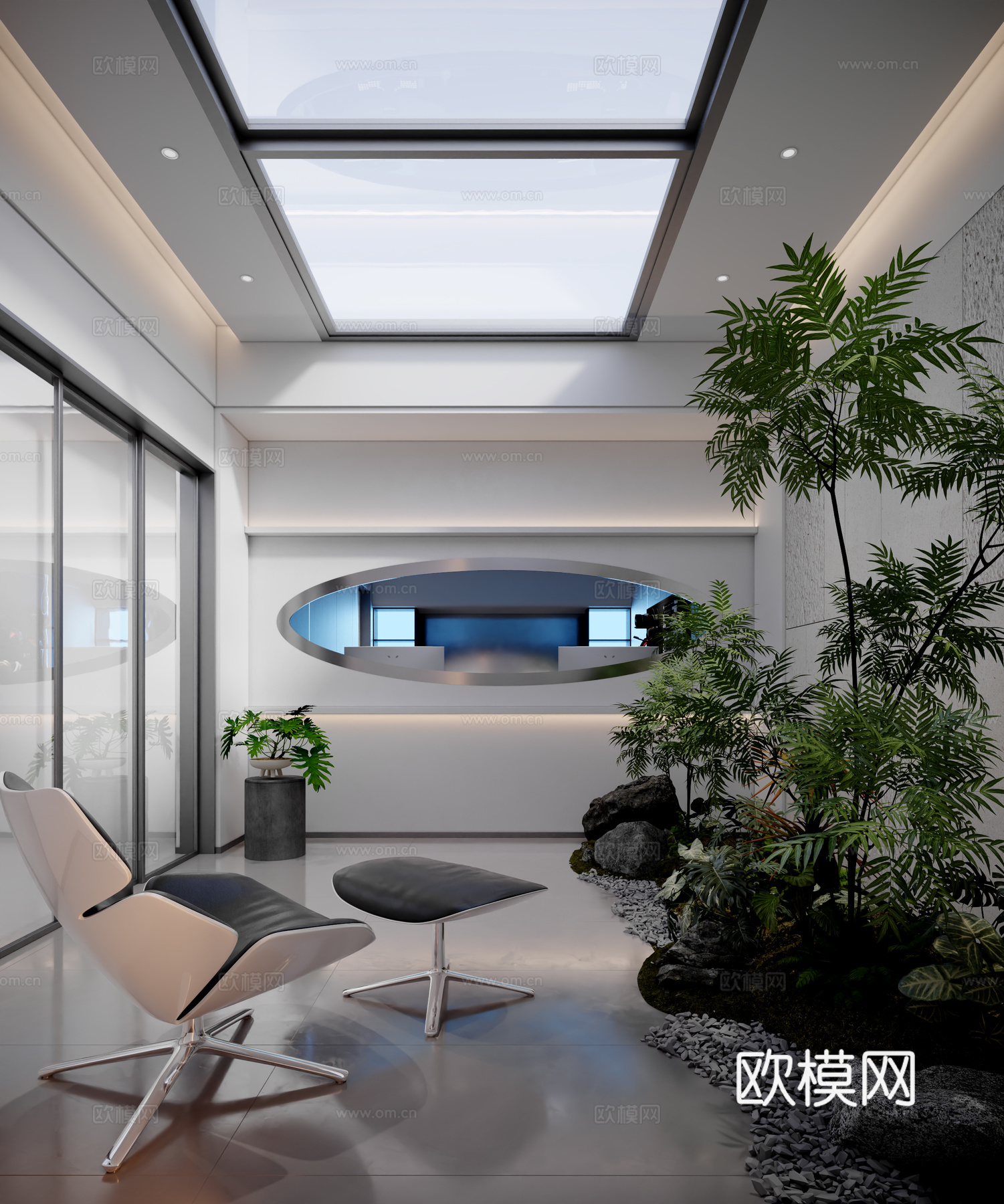 现代景观休闲区3d模型