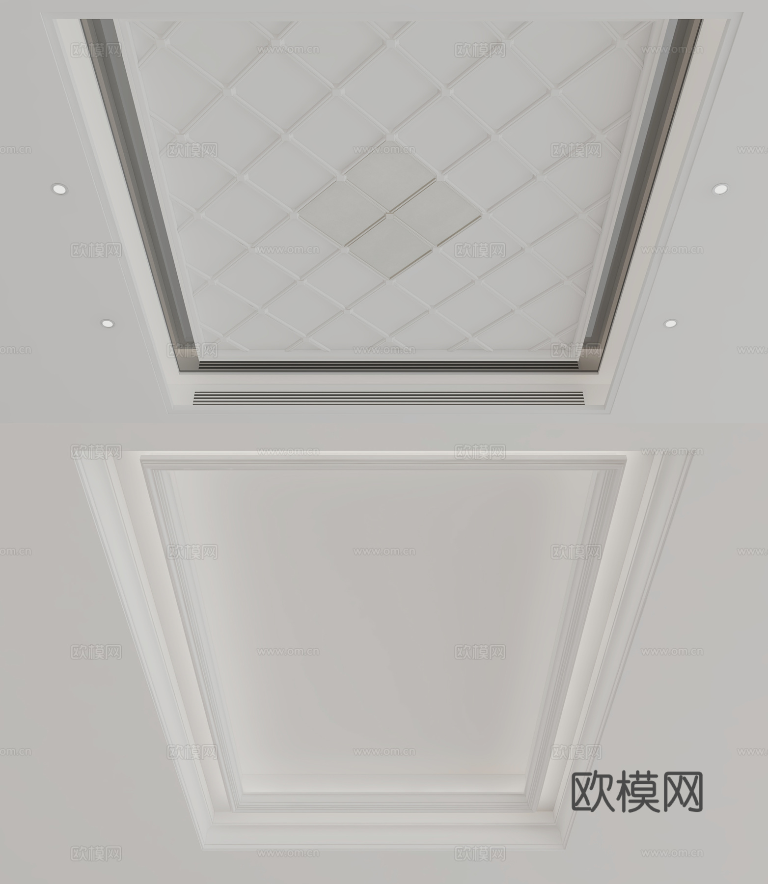 欧式天花吊顶3d模型
