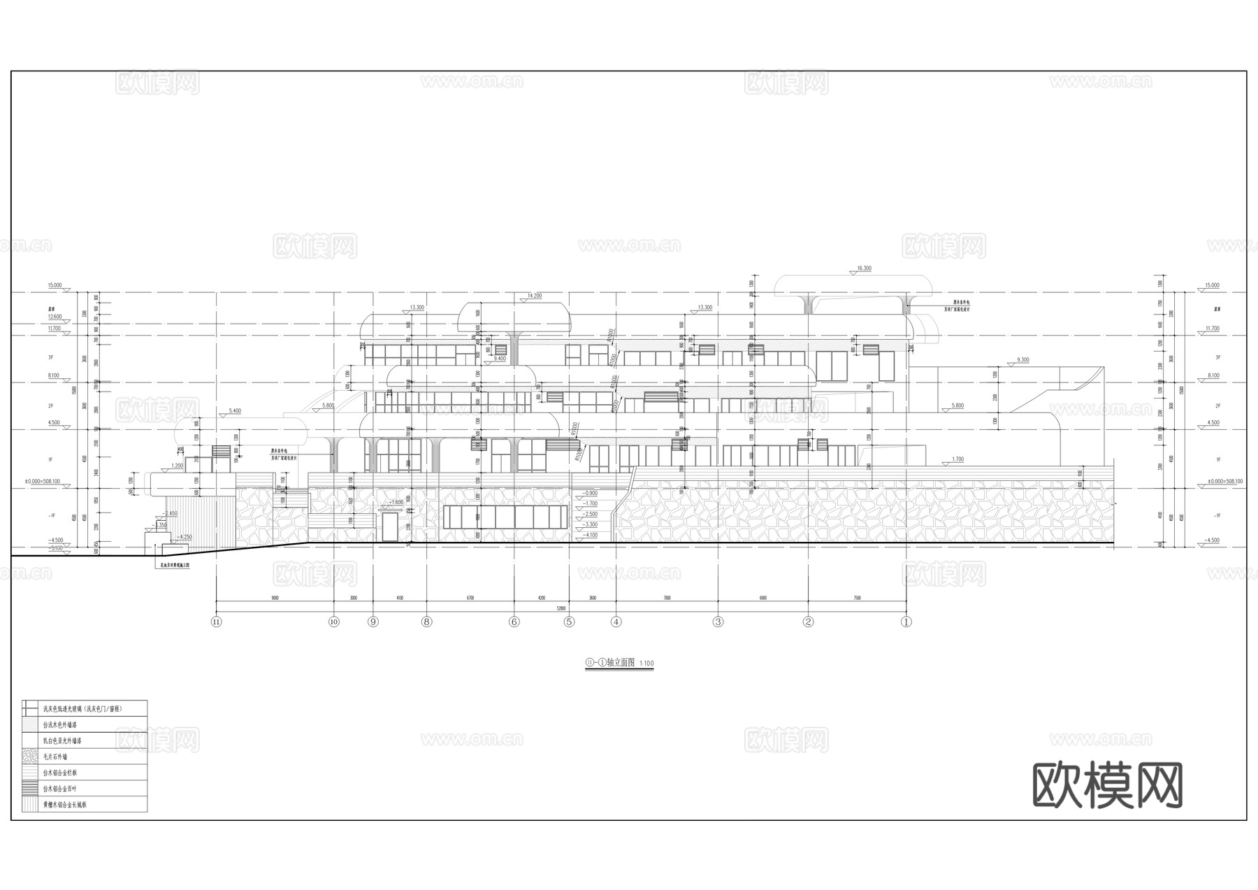 学前教育公共实训基地建筑及装修施工图cad施工图