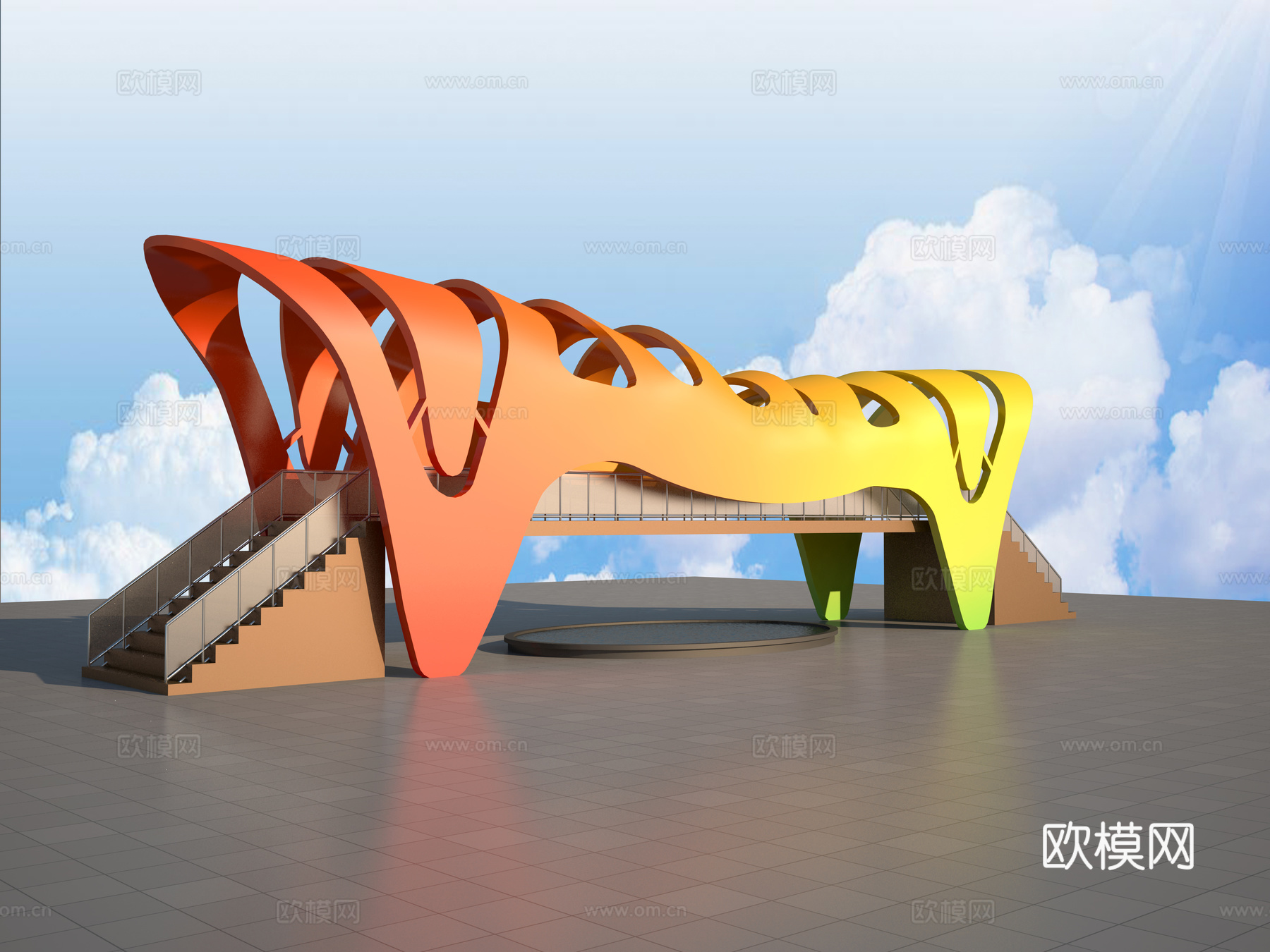 彩虹桥3d模型