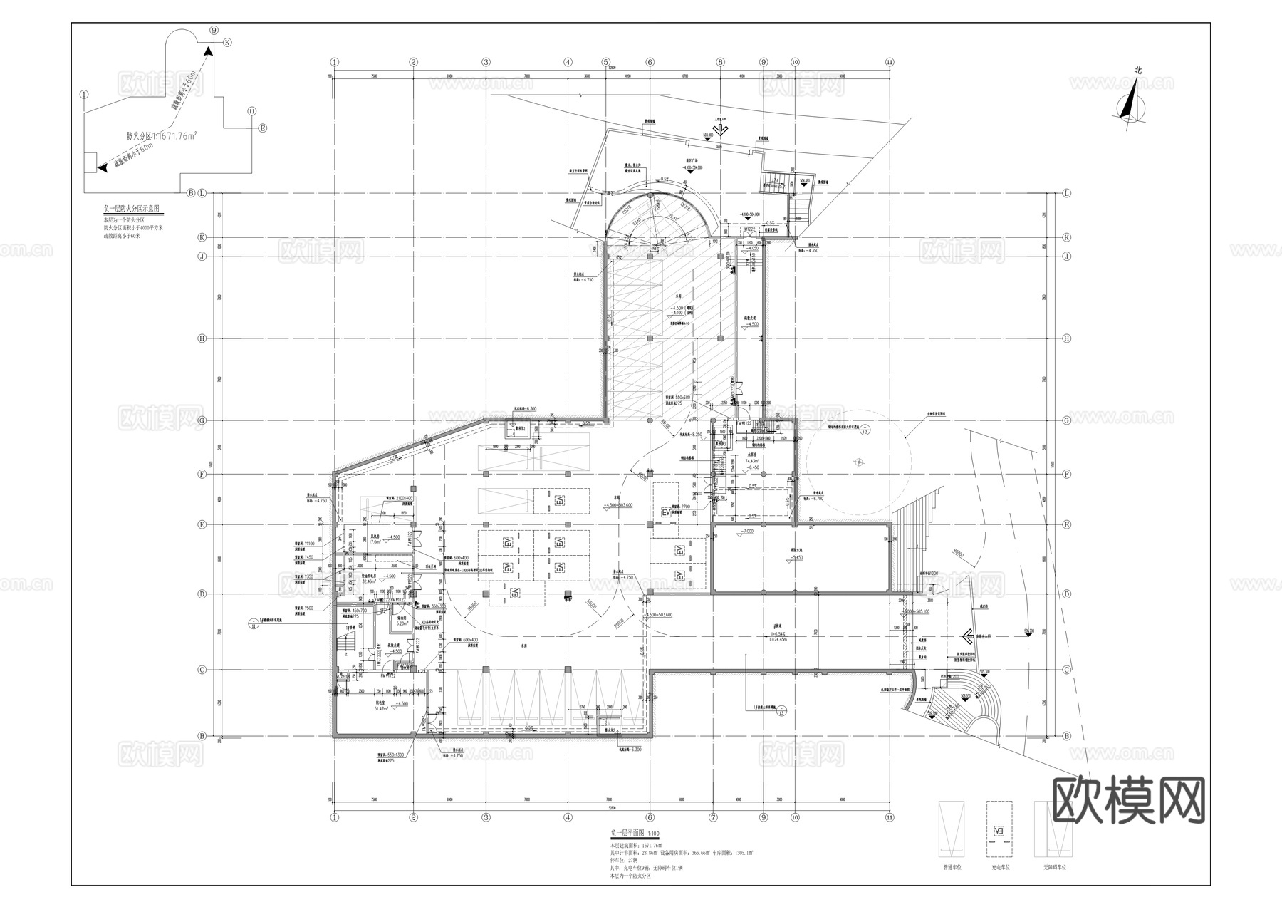 学前教育公共实训基地建筑及装修施工图cad施工图