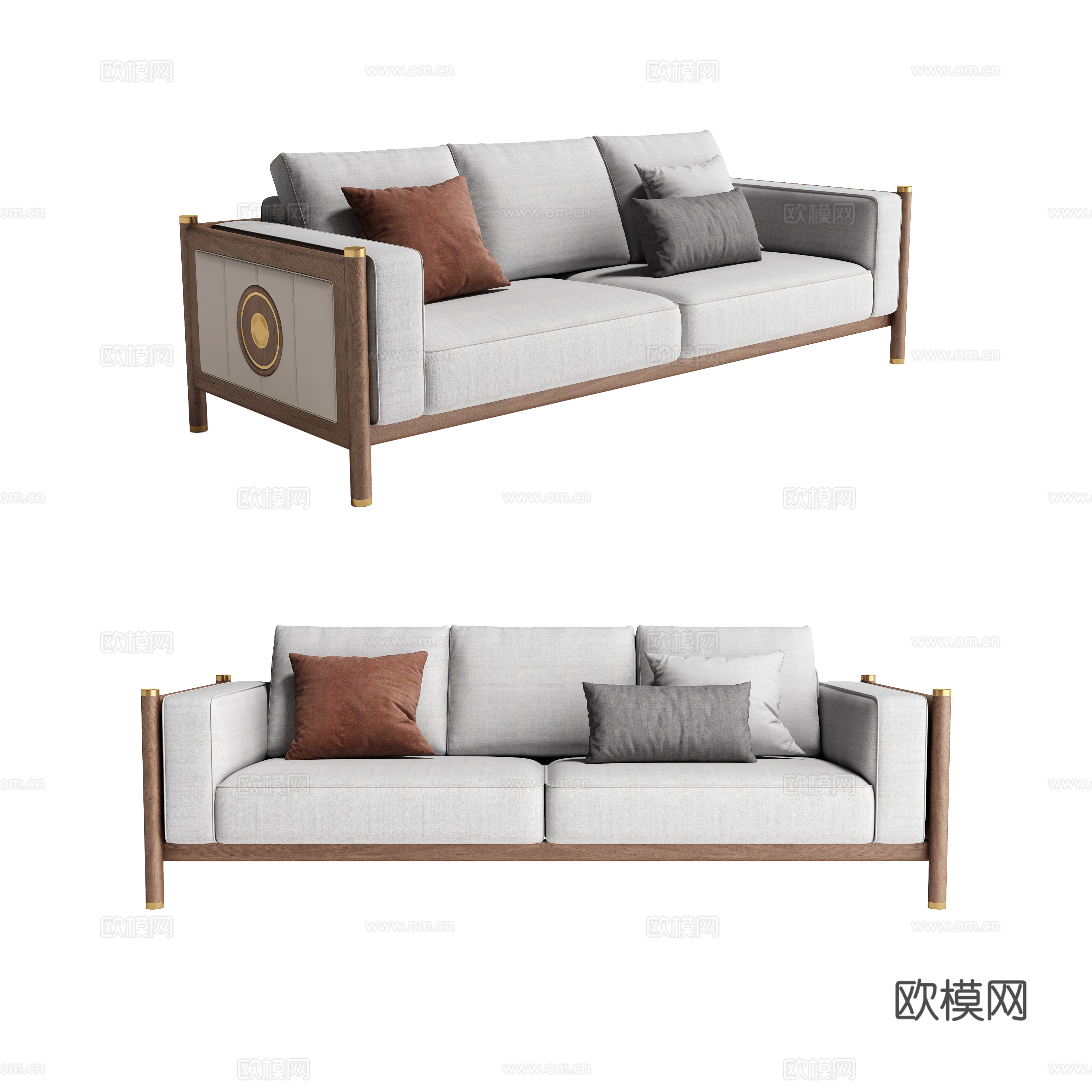 新中式沙发3d模型