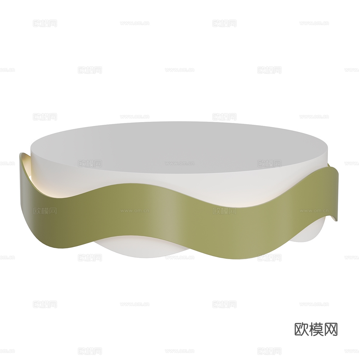 现代奶油风儿童房吸顶灯3d模型