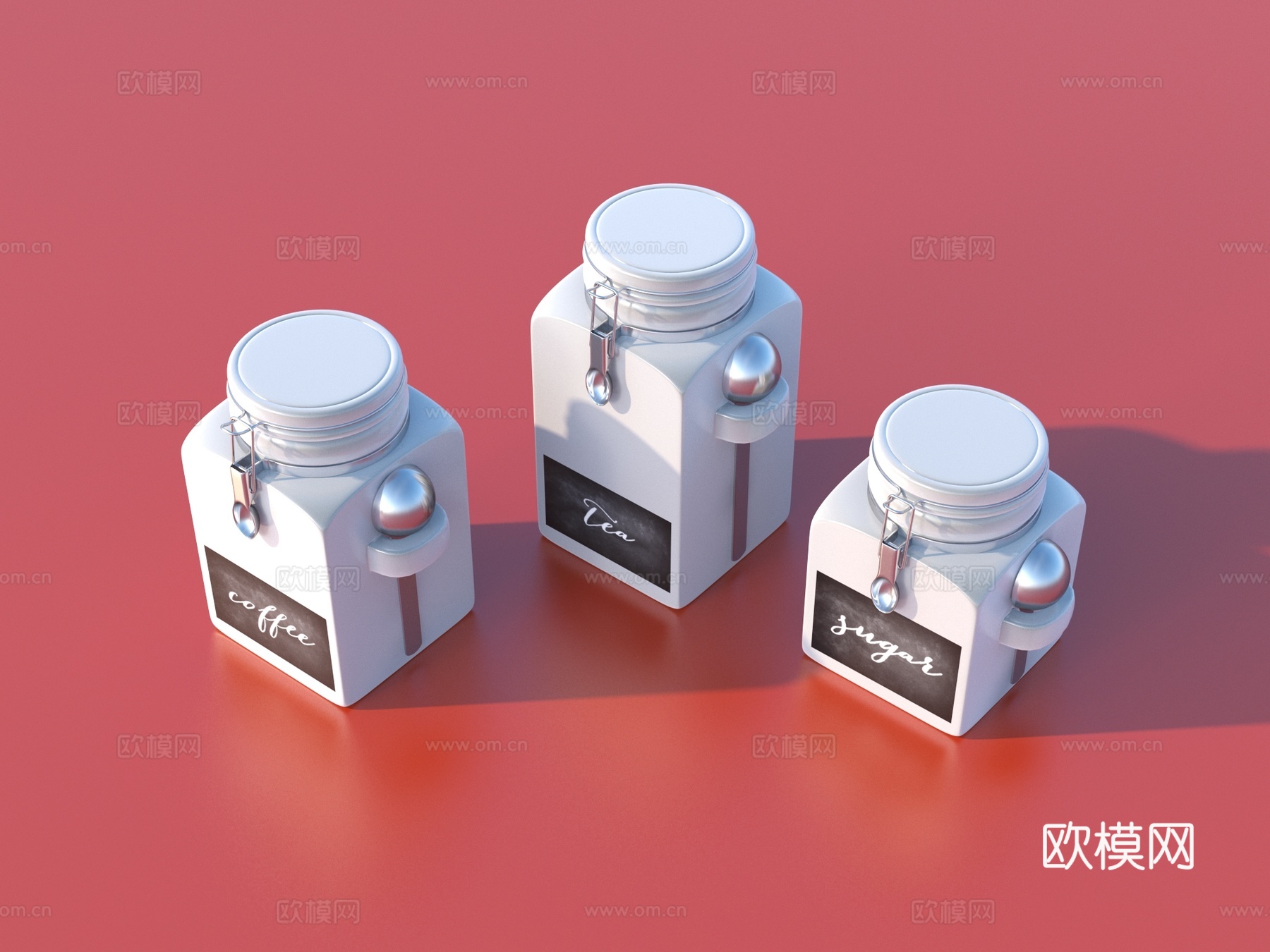 糖罐 咖啡罐 茶罐3d模型
