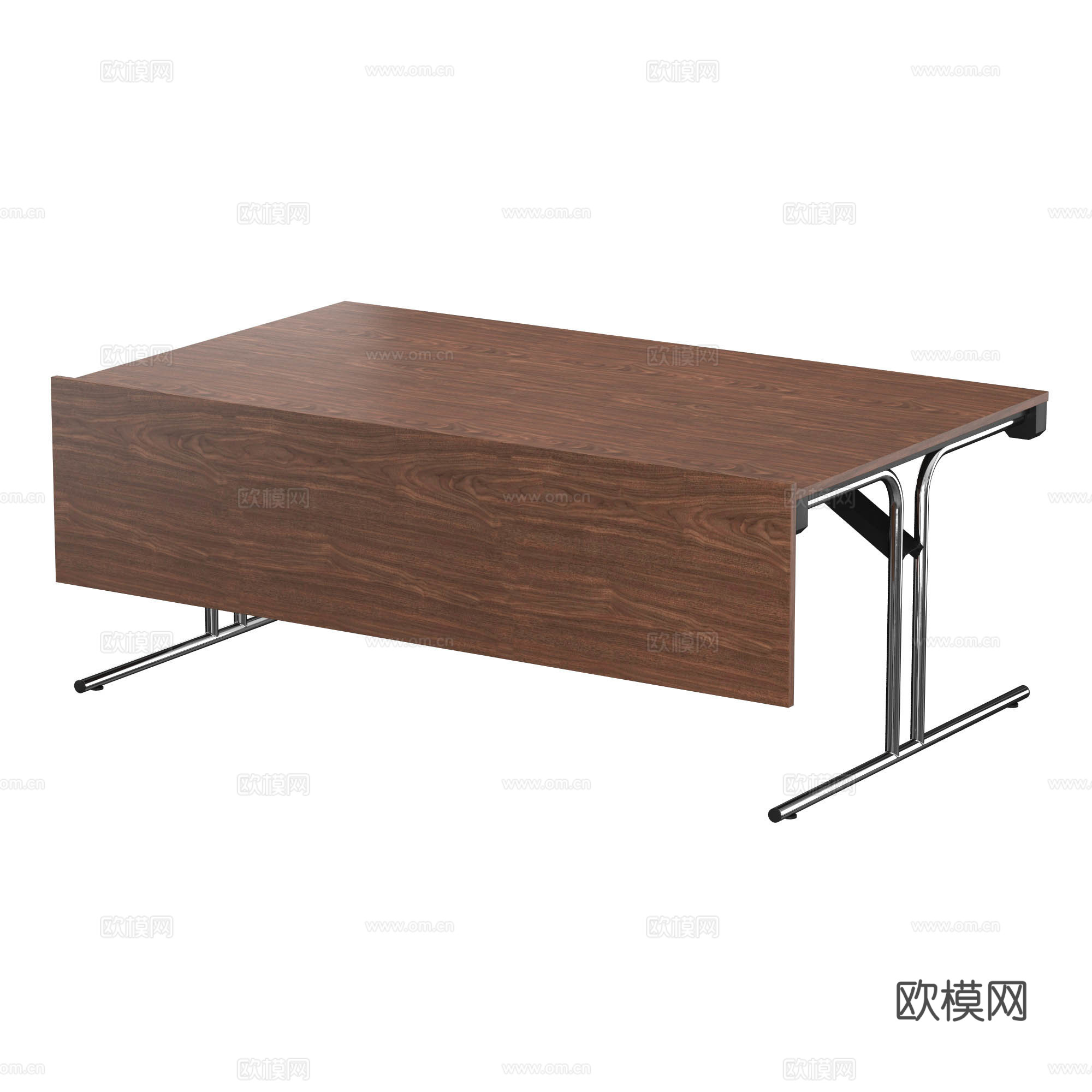 现代意式办公桌 学习桌 书桌 写字桌3d模型