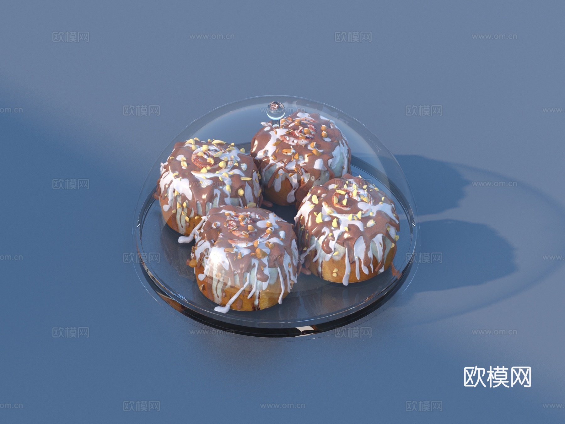 面包 甜点 饼干 大饼 烘焙蛋糕3d模型
