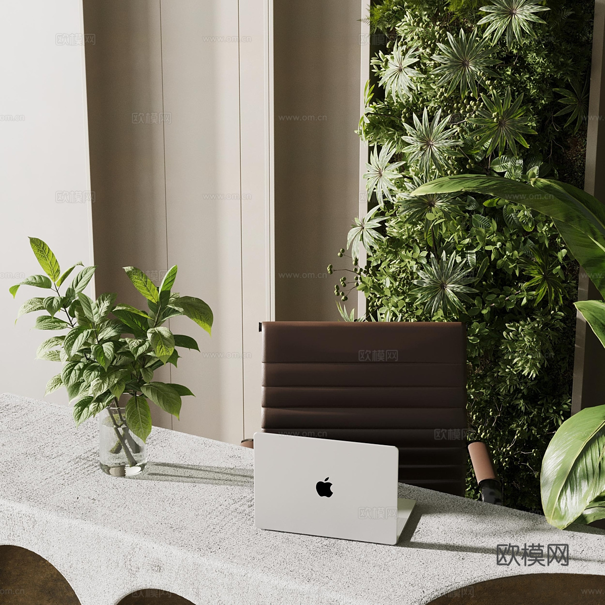 新中式前台3d模型