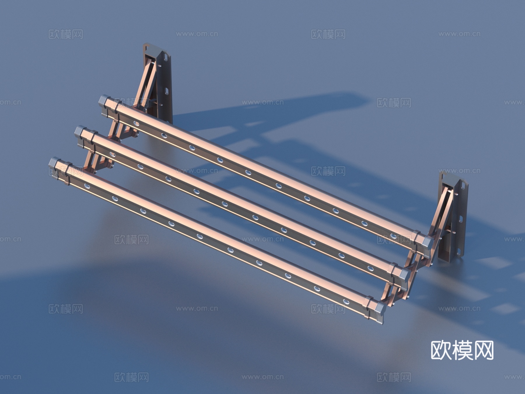 晾衣架 隐形晾衣架 电动晾衣架3d模型