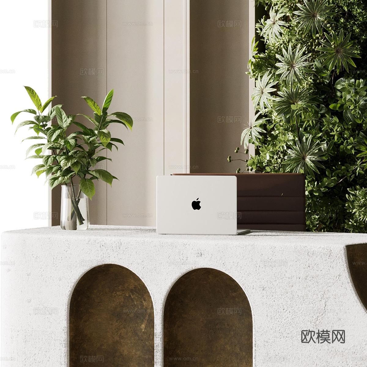 新中式前台3d模型