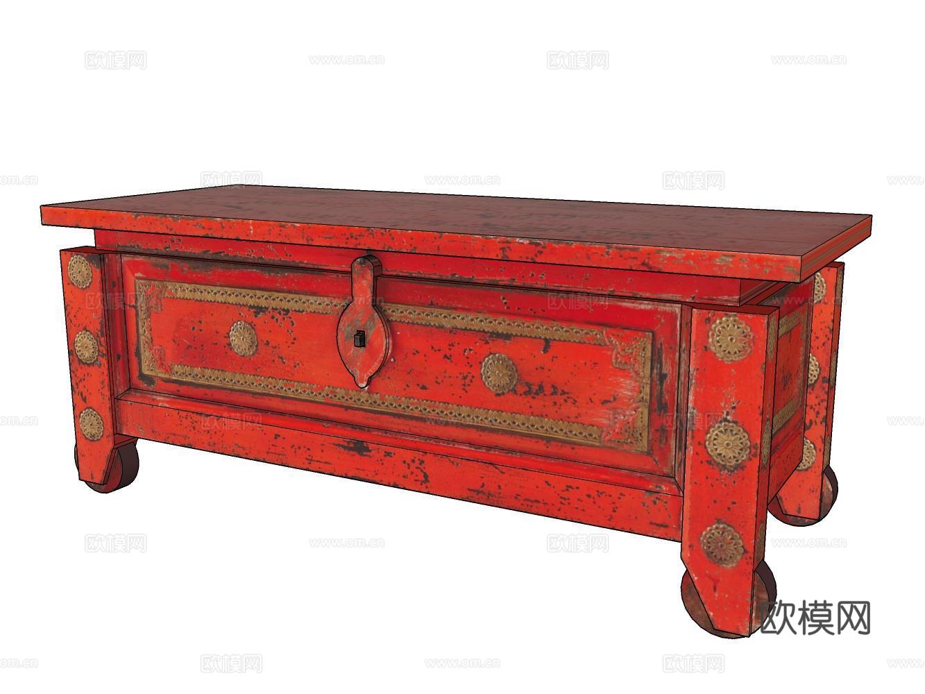 边柜su模型下载（渲染图2）