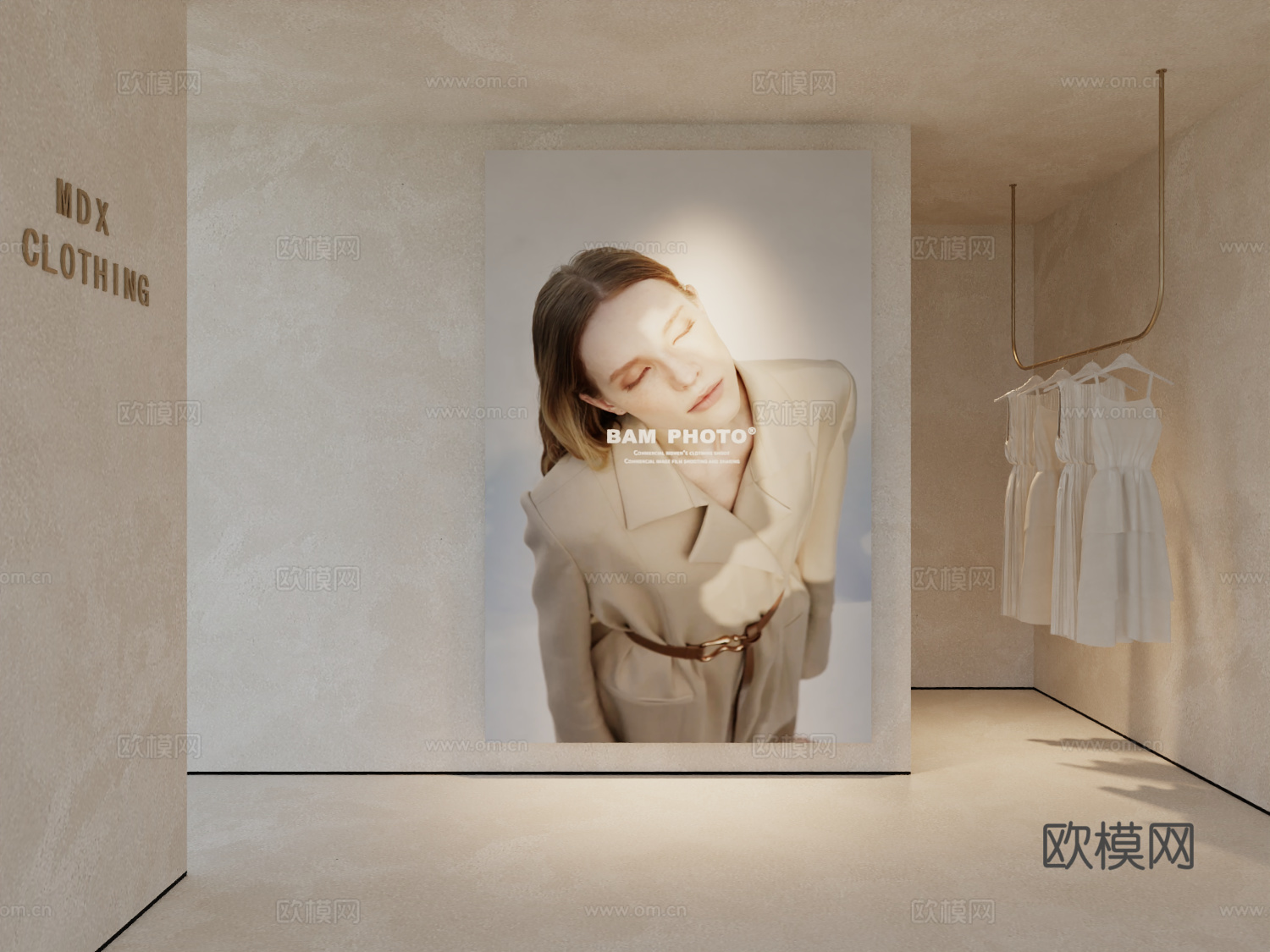 现代工装挂画海报挂画3d模型