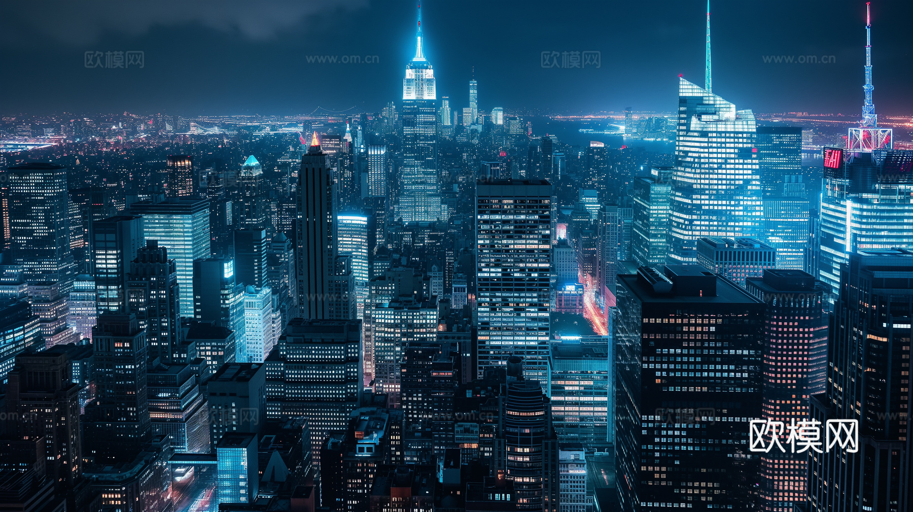 夜晚都市外景