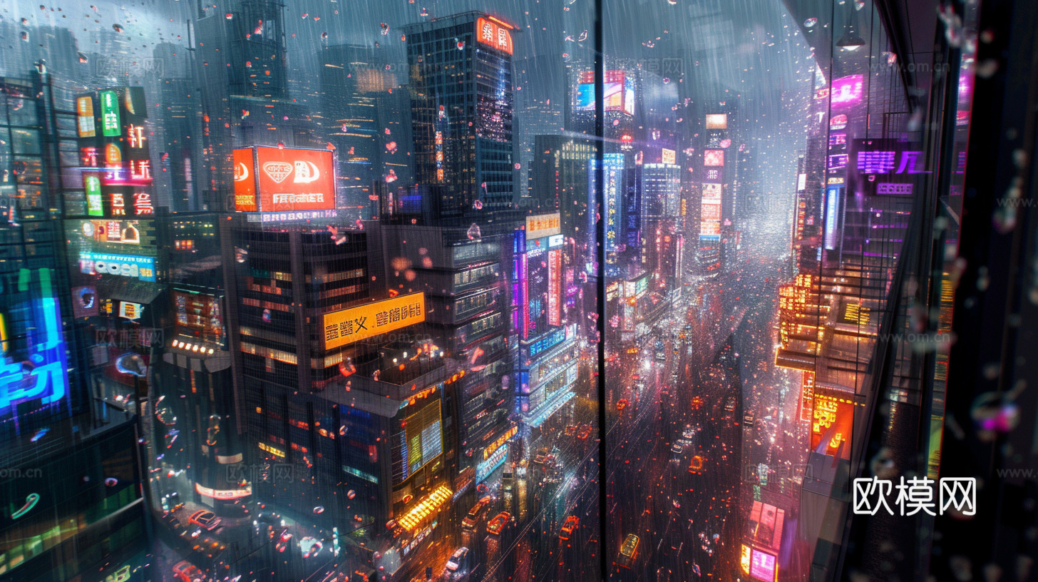 夜晚都市外景