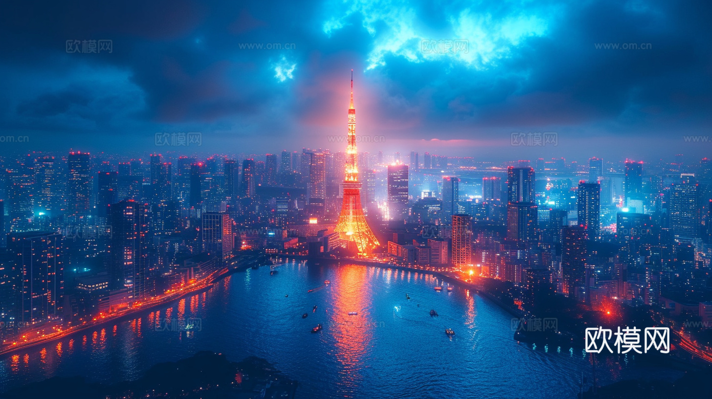 夜晚都市外景
