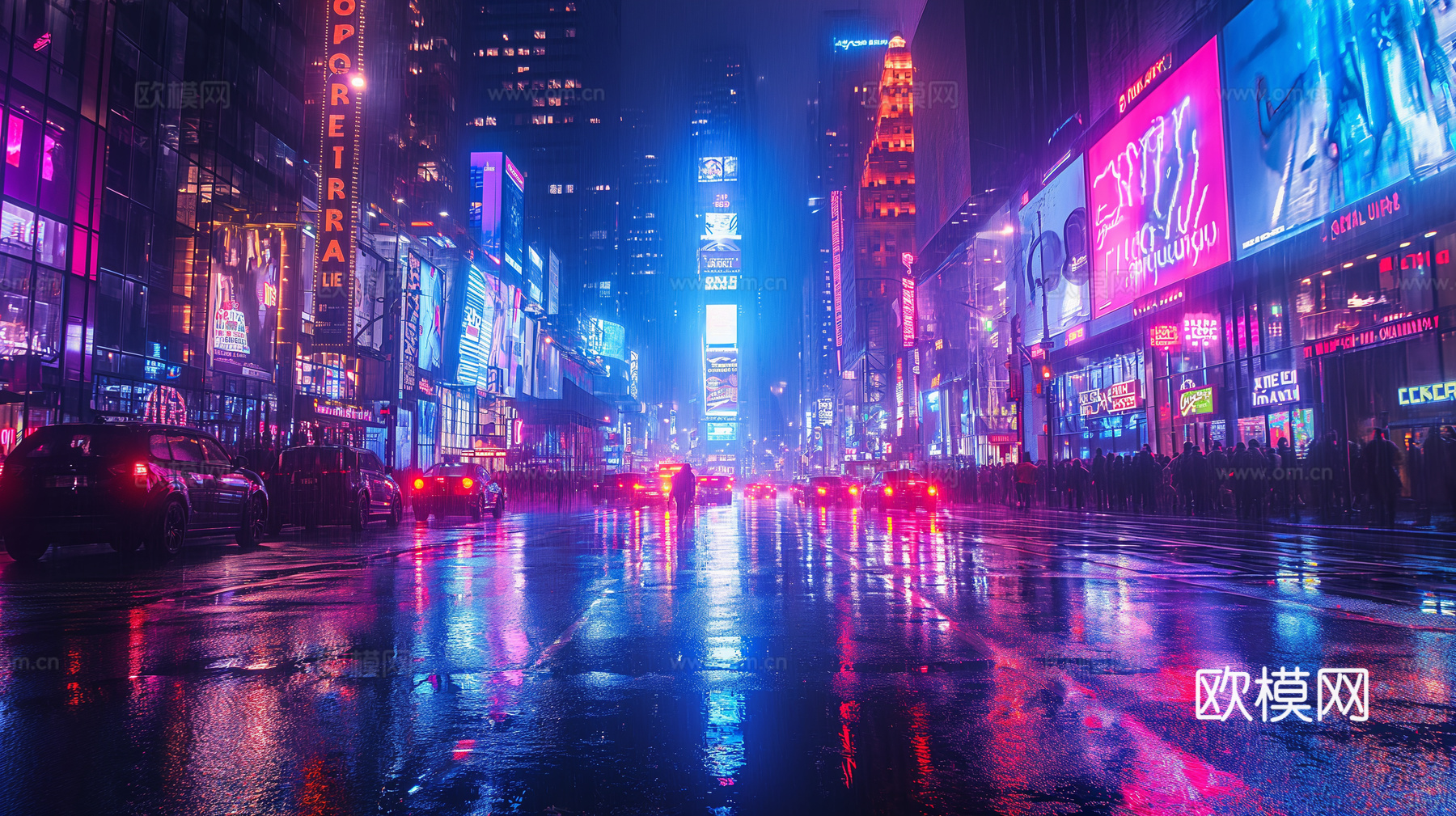 夜晚都市外景