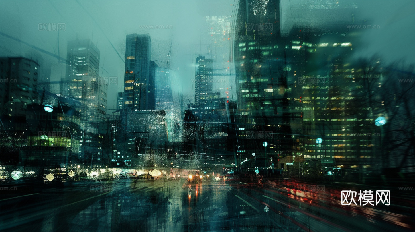夜晚都市外景下载（渲染图3）