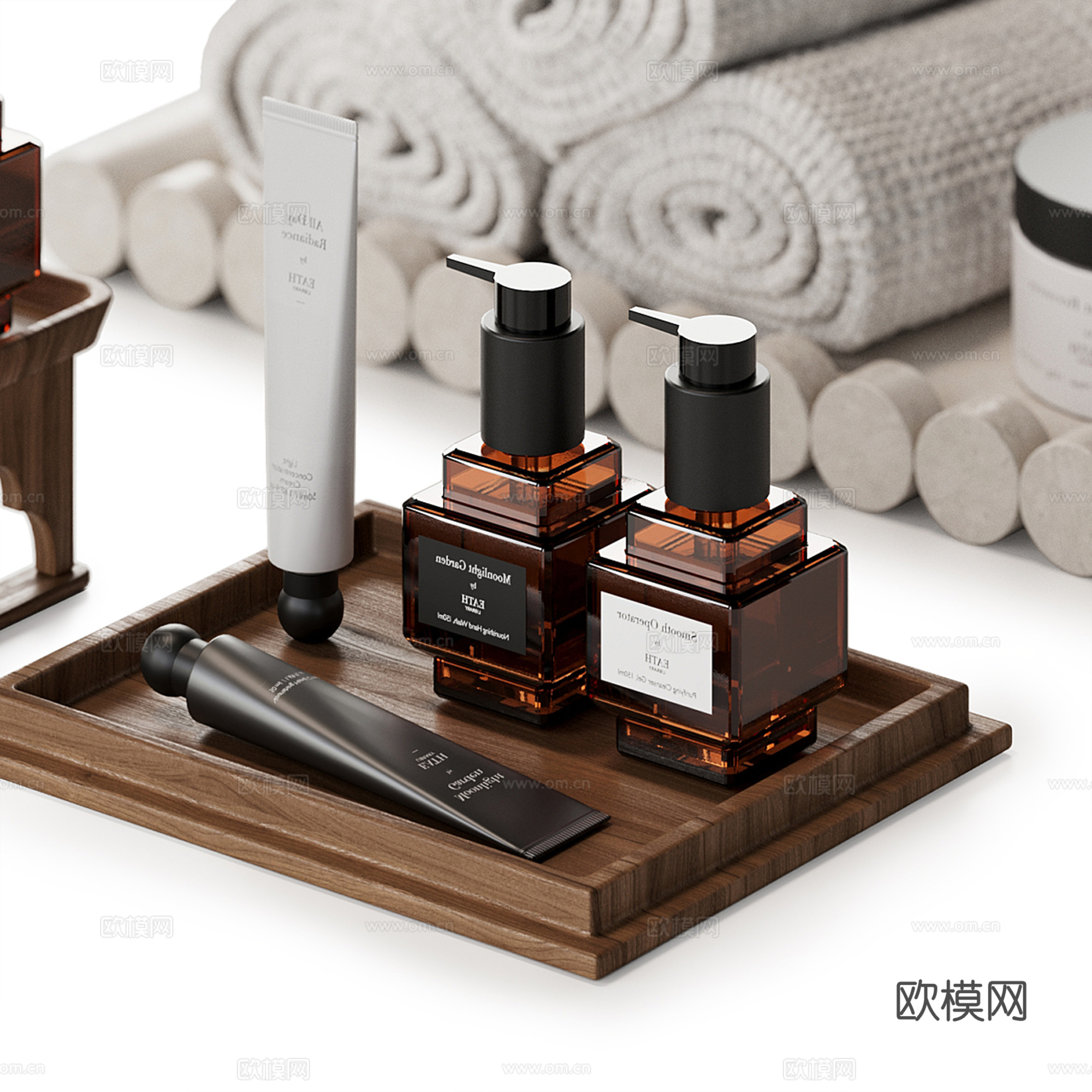 现代卫浴用品su模型