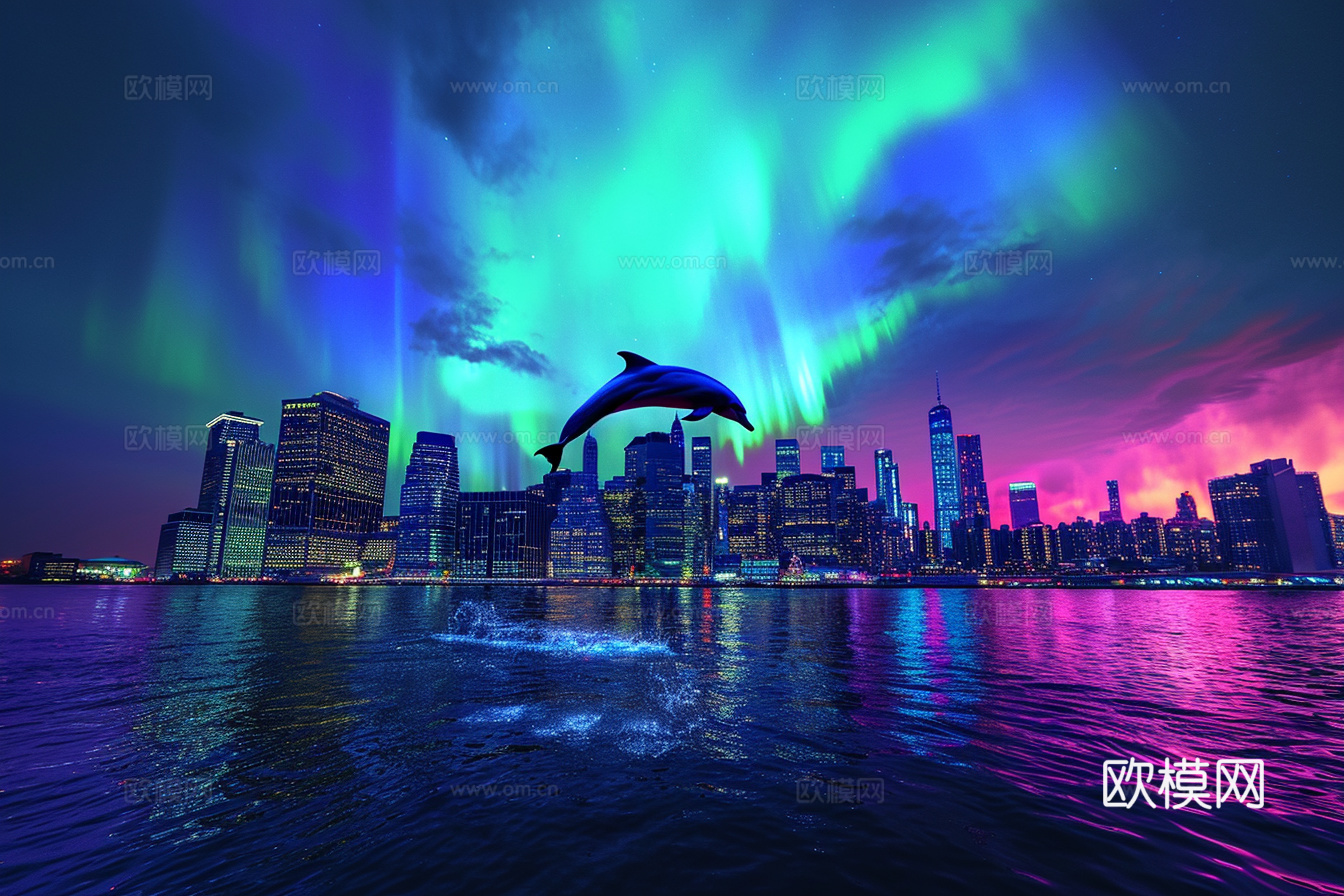 夜晚都市外景下载（渲染图1）