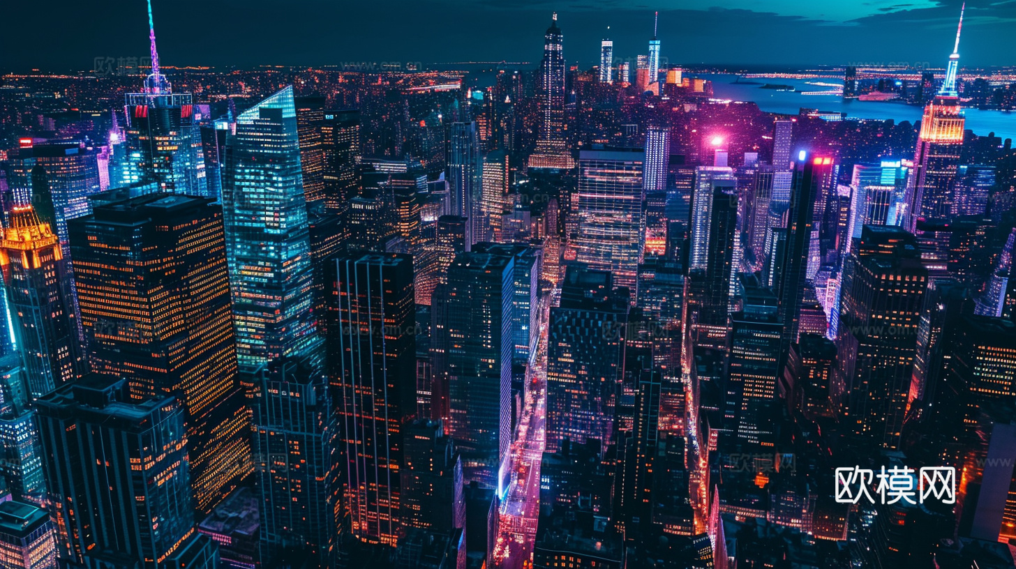 夜晚都市外景