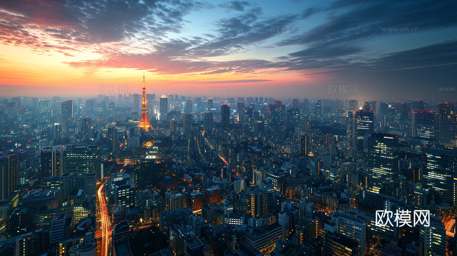 夜晚都市外景