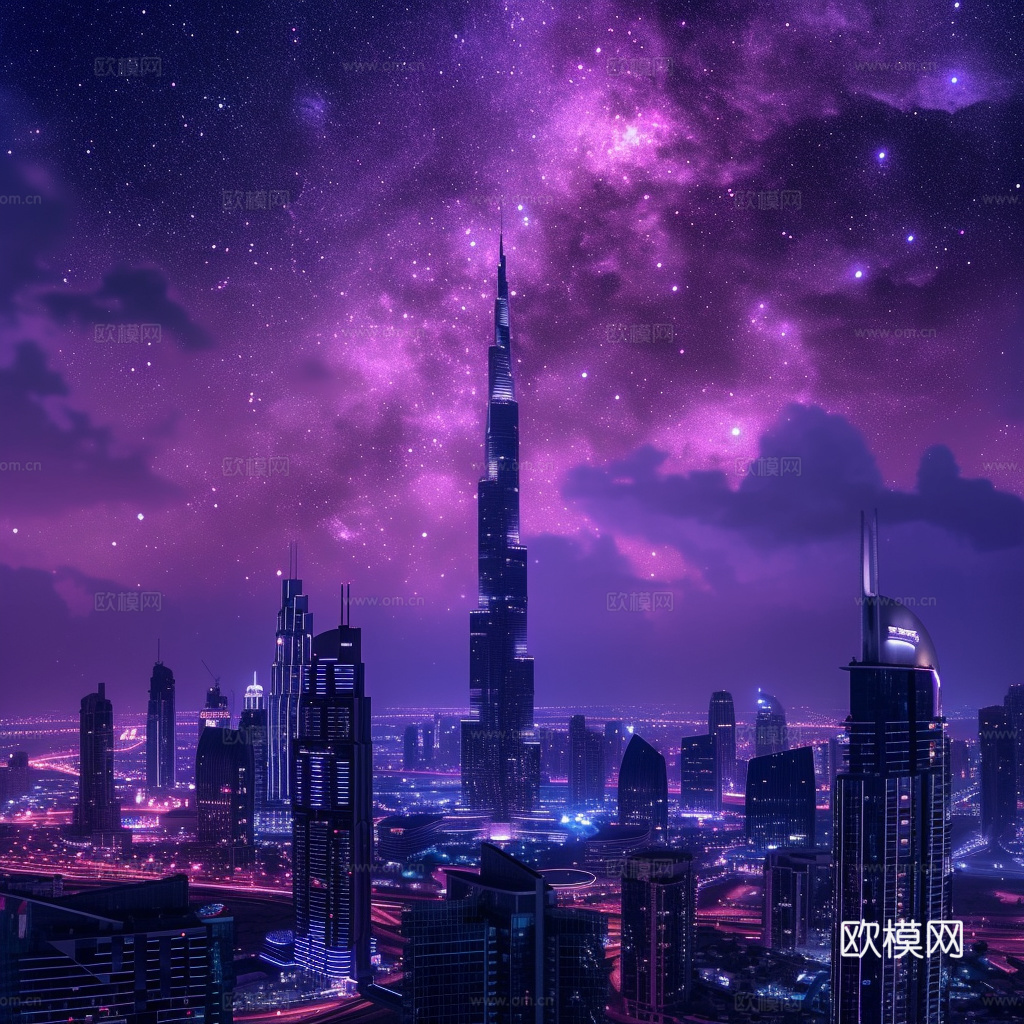 夜晚都市外景下载（渲染图7）