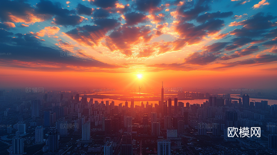 夜晚都市外景下載(渲染圖1)