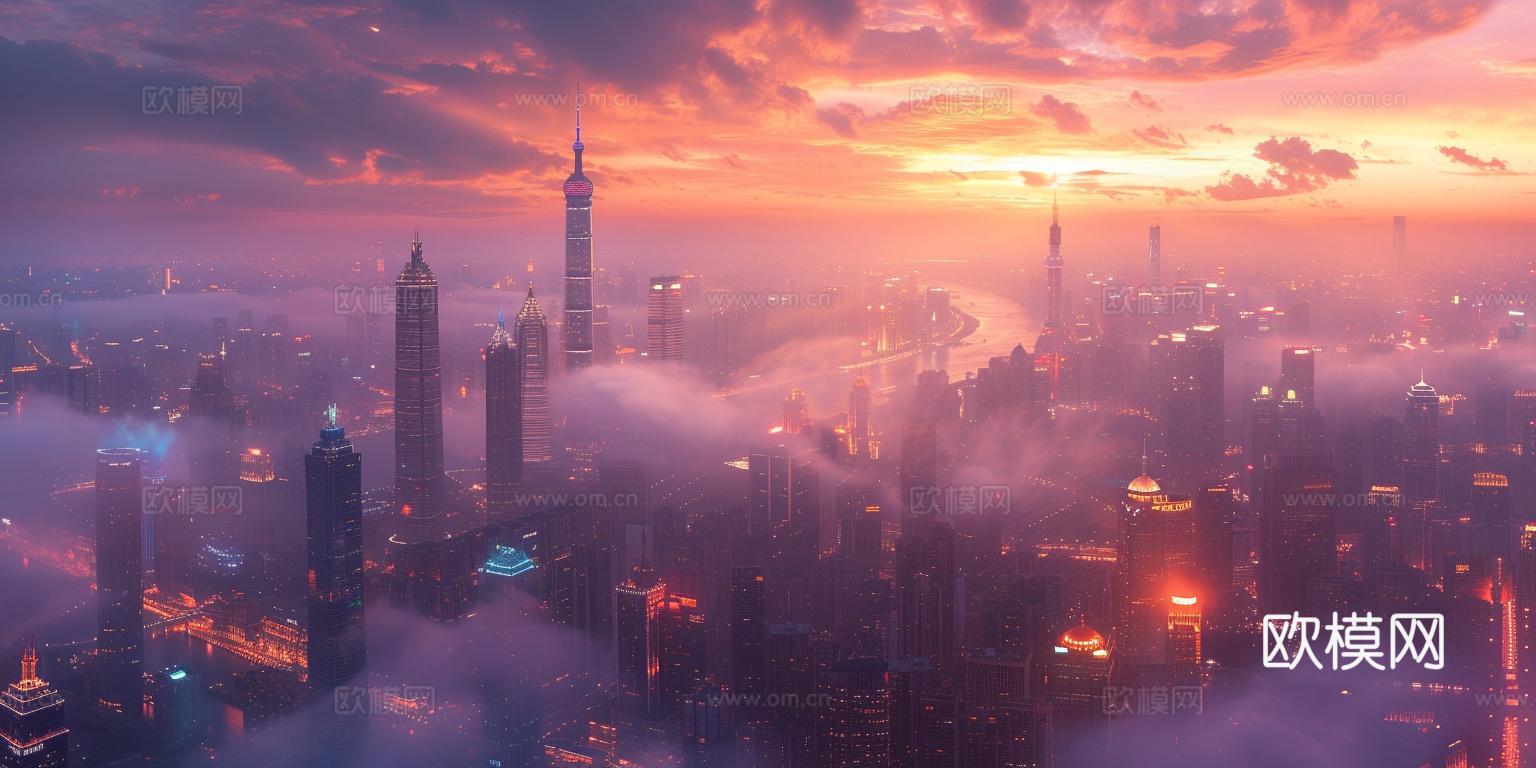 夜晚都市外景