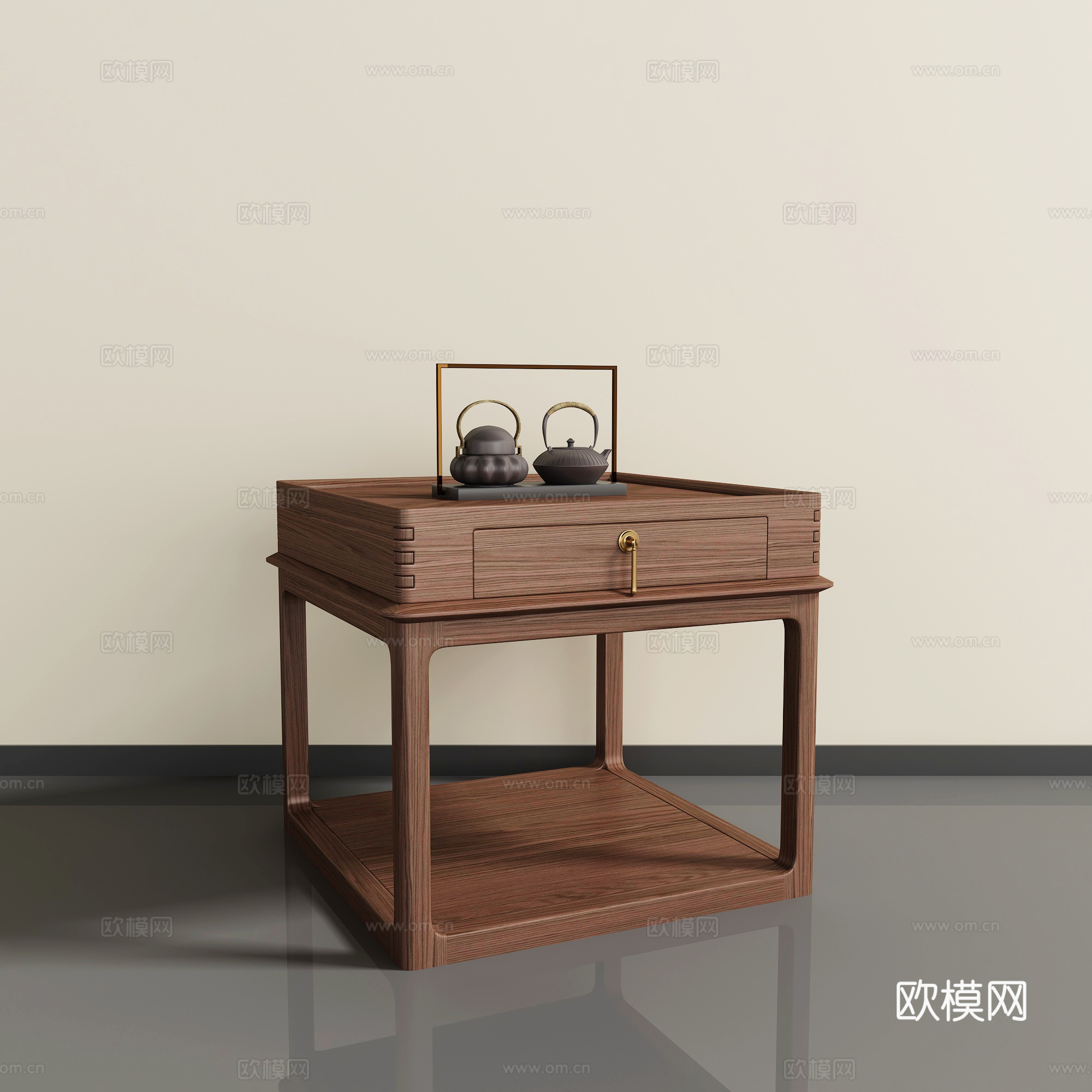 新中式角几3d模型