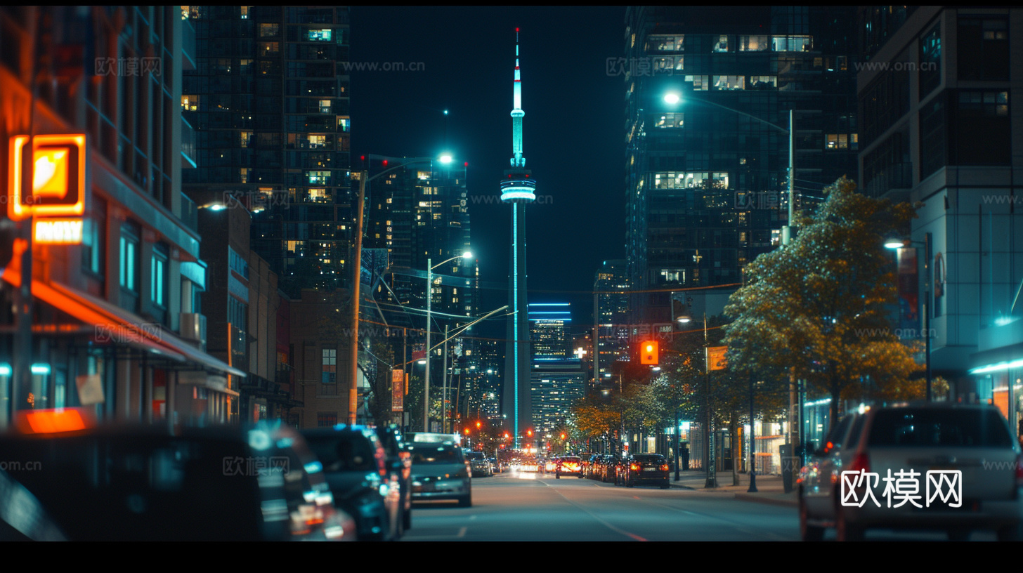 夜晚都市外景