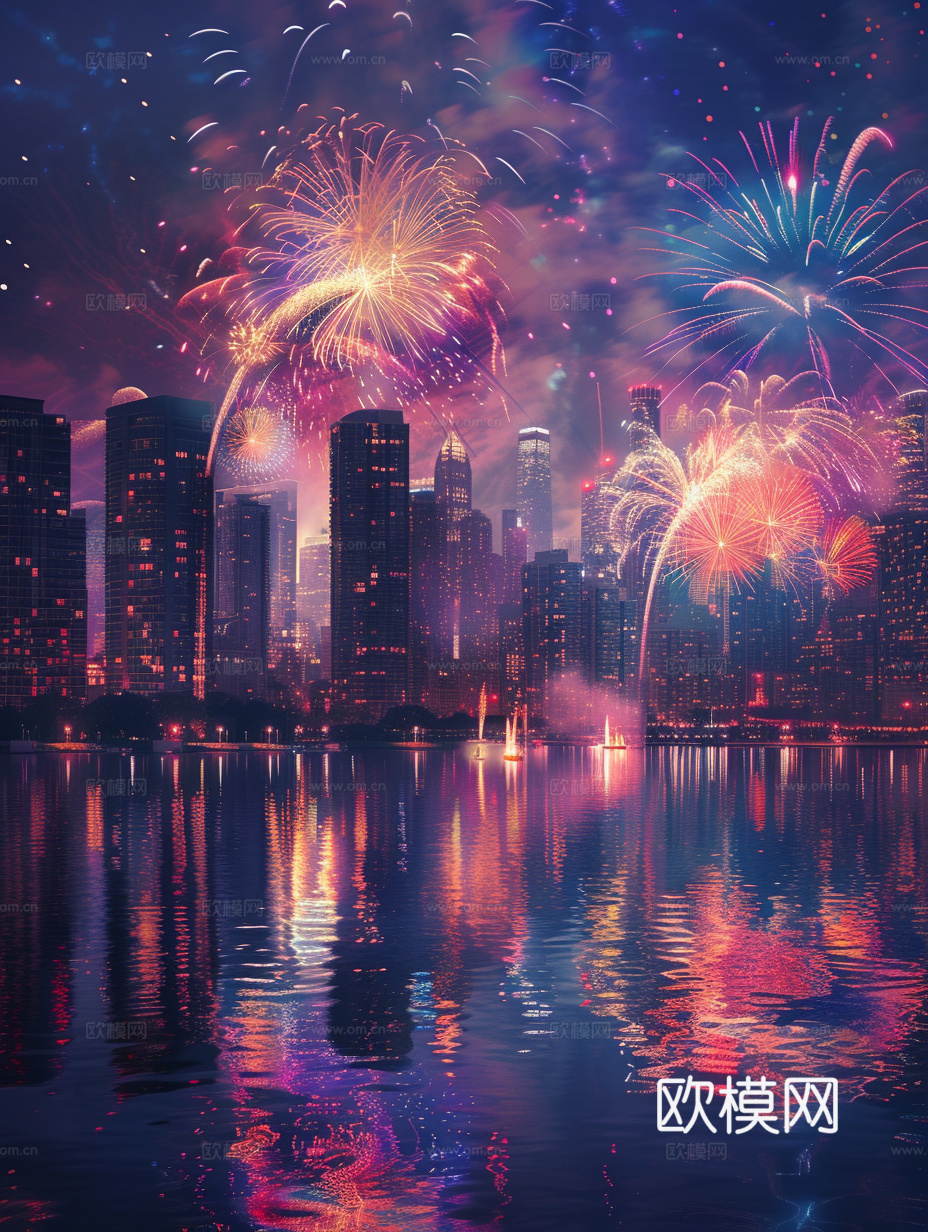 夜晚都市外景下载（渲染图4）