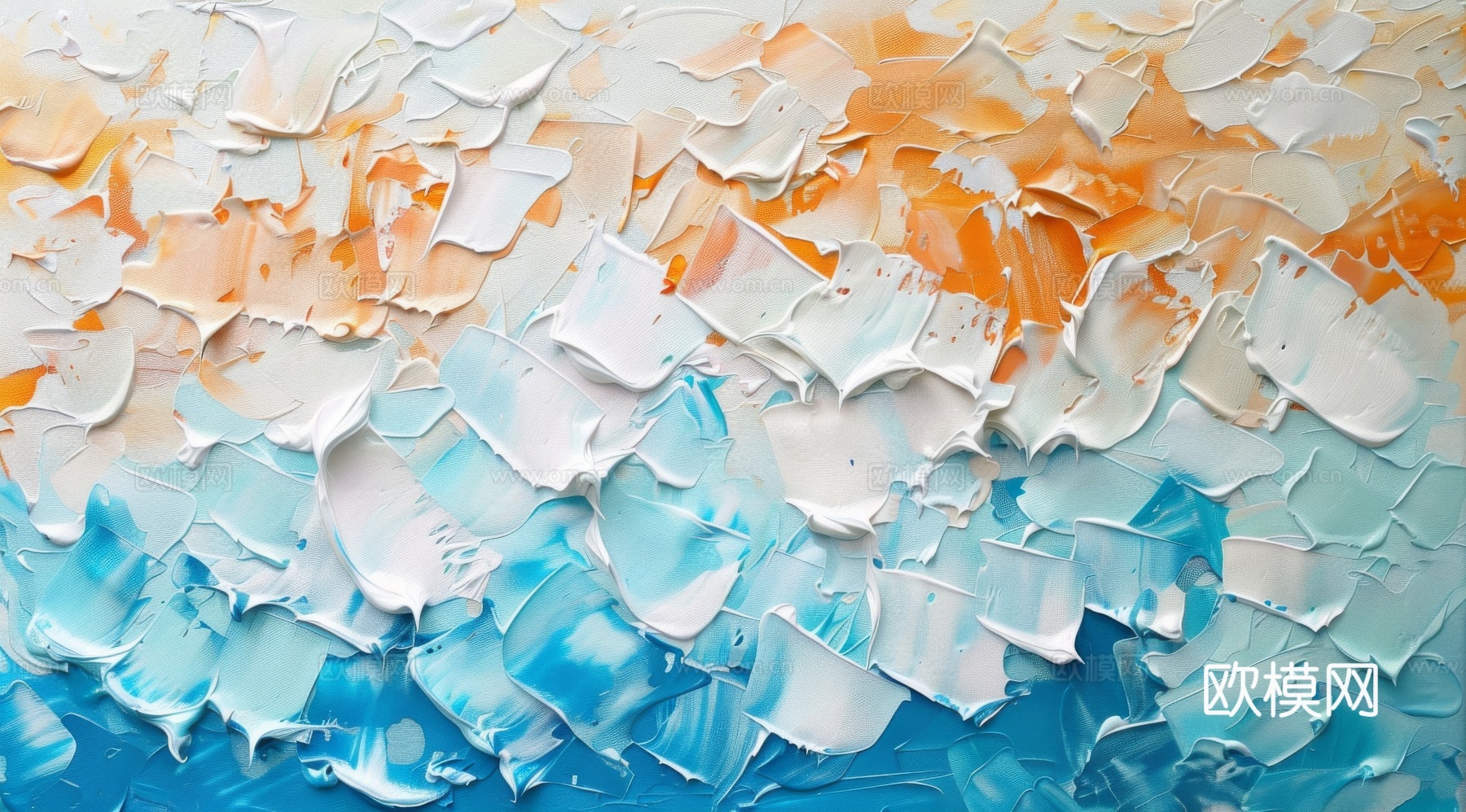 3D立体肌理油画涂抹背景壁纸