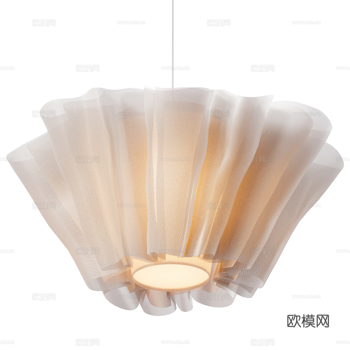 现代轻奢装饰吊灯3d模型