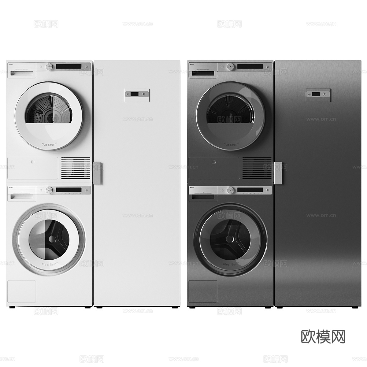 洗衣机 烘干机3d模型