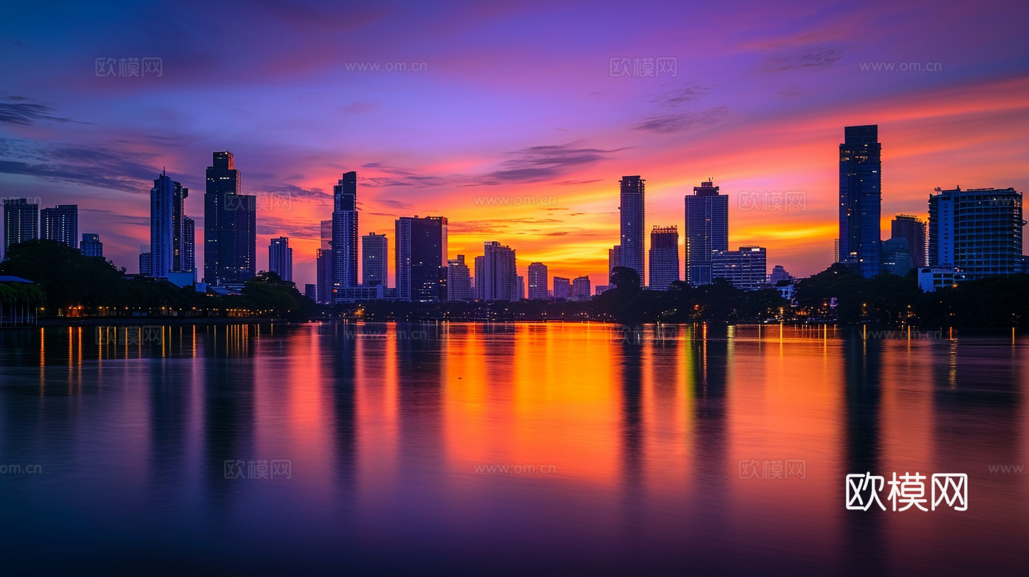 夜晚都市外景下载（渲染图5）